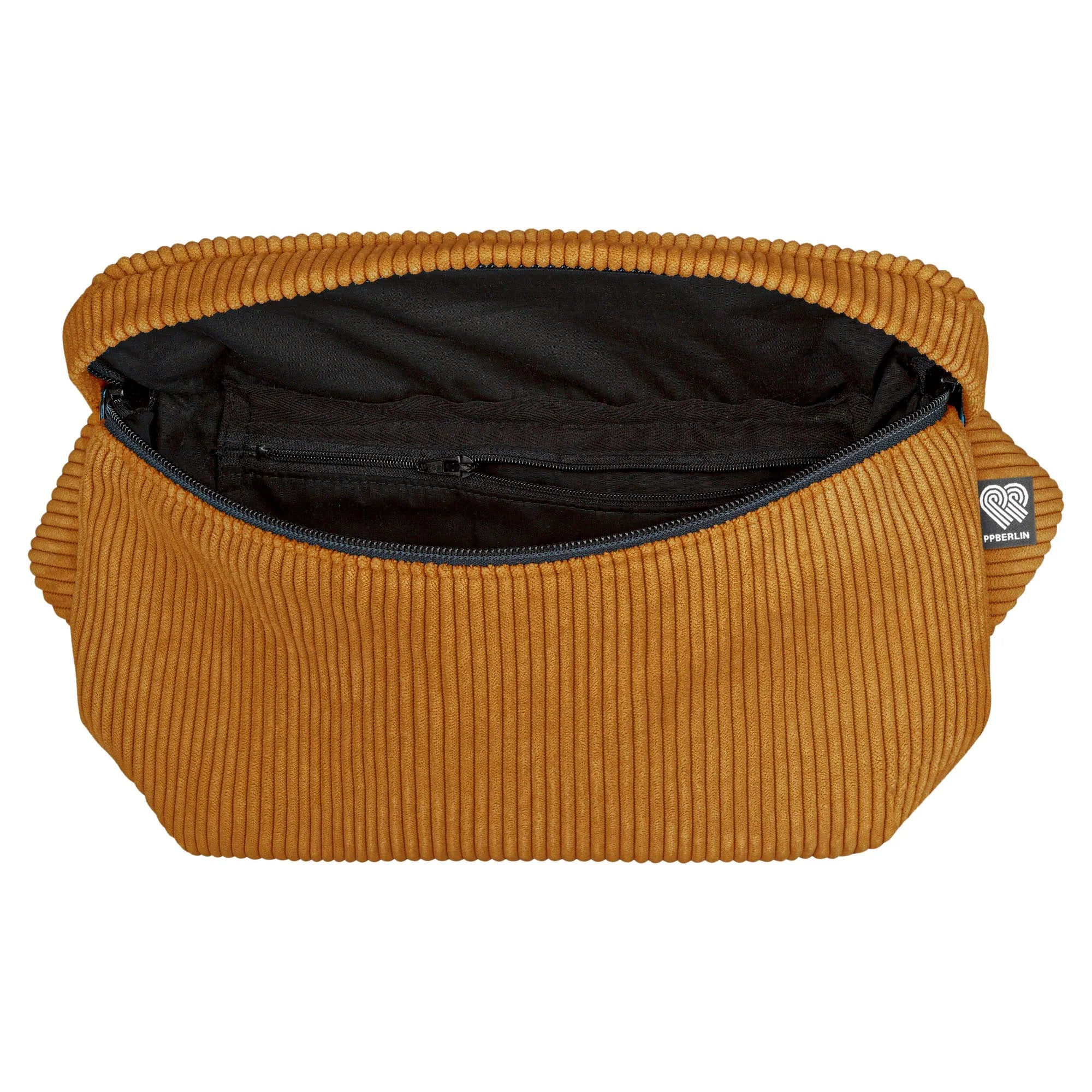 Bauchtasche groß, Cord ocker Innenansicht (2) #farbe_ocker