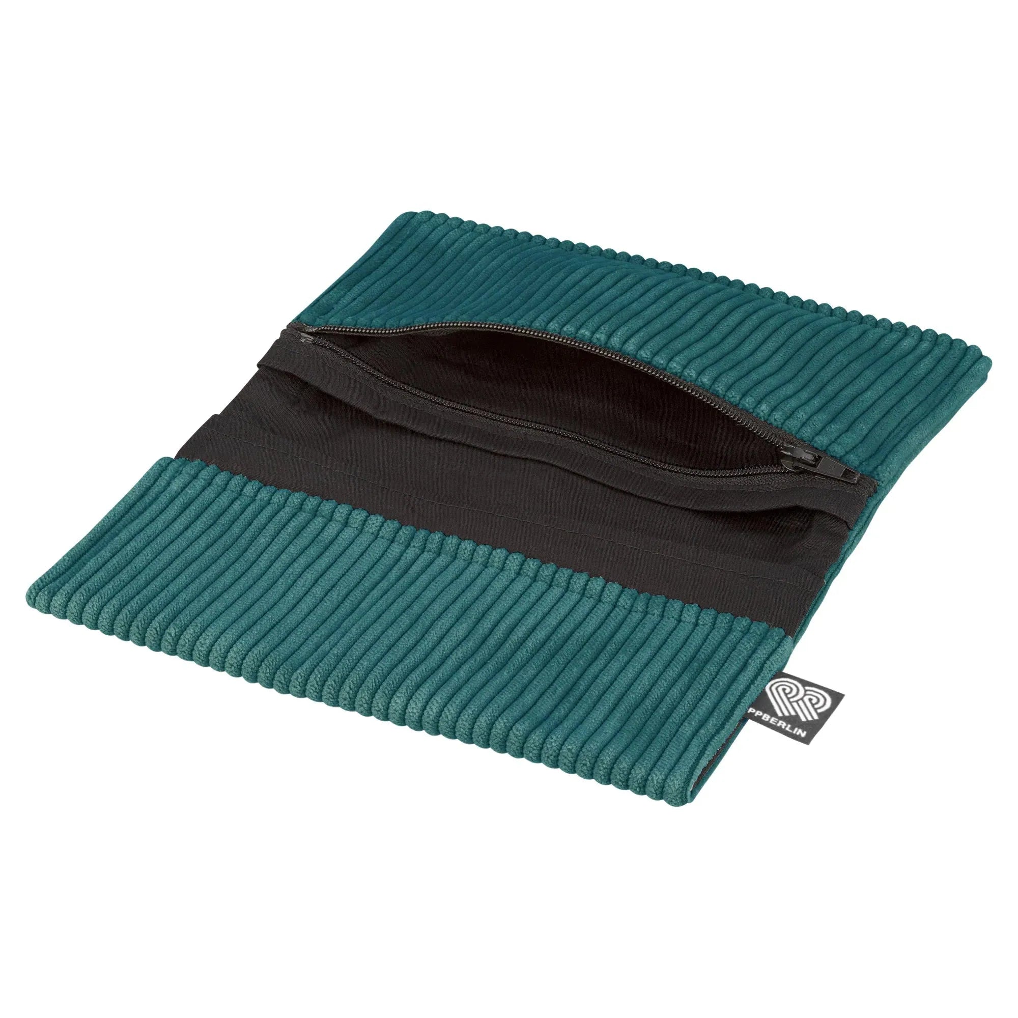 Tabaktasche, Cord Petrol Innenansicht (2) #farbe_Petrol