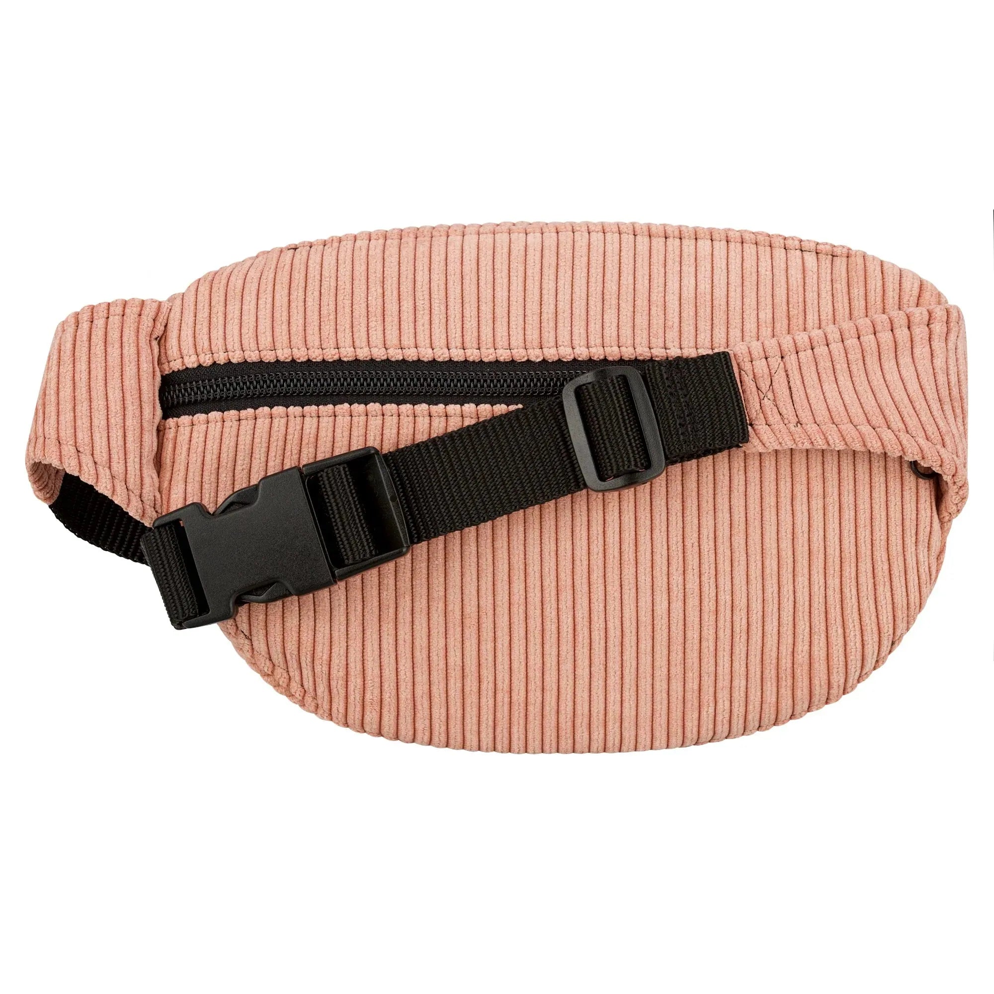 Bauchtasche klassisch, Cord Rosa Rückansicht (1) #farbe_Rosa
