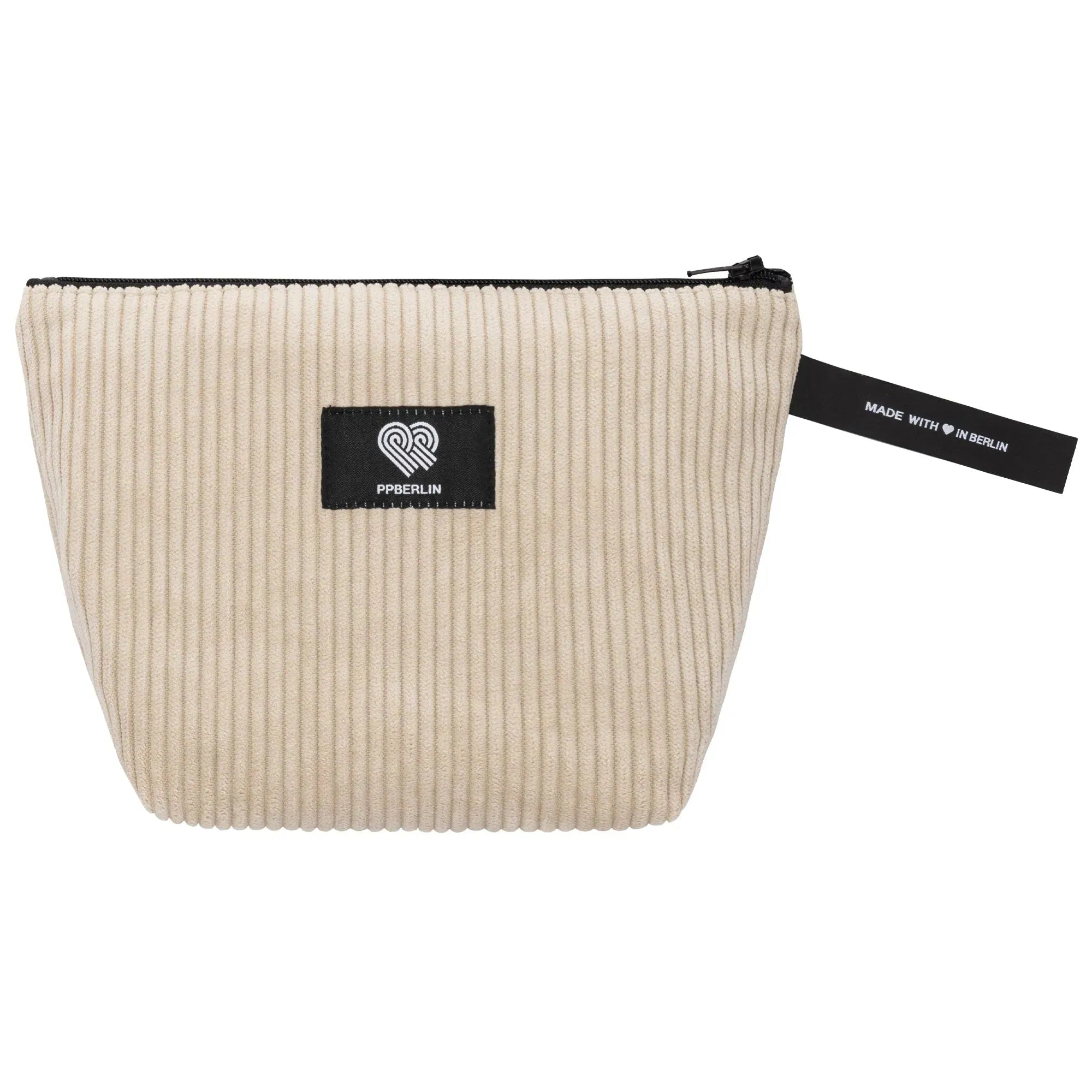 Kulturbeutel klein Cord Beige Vorderansicht (0) #farbe_Beige