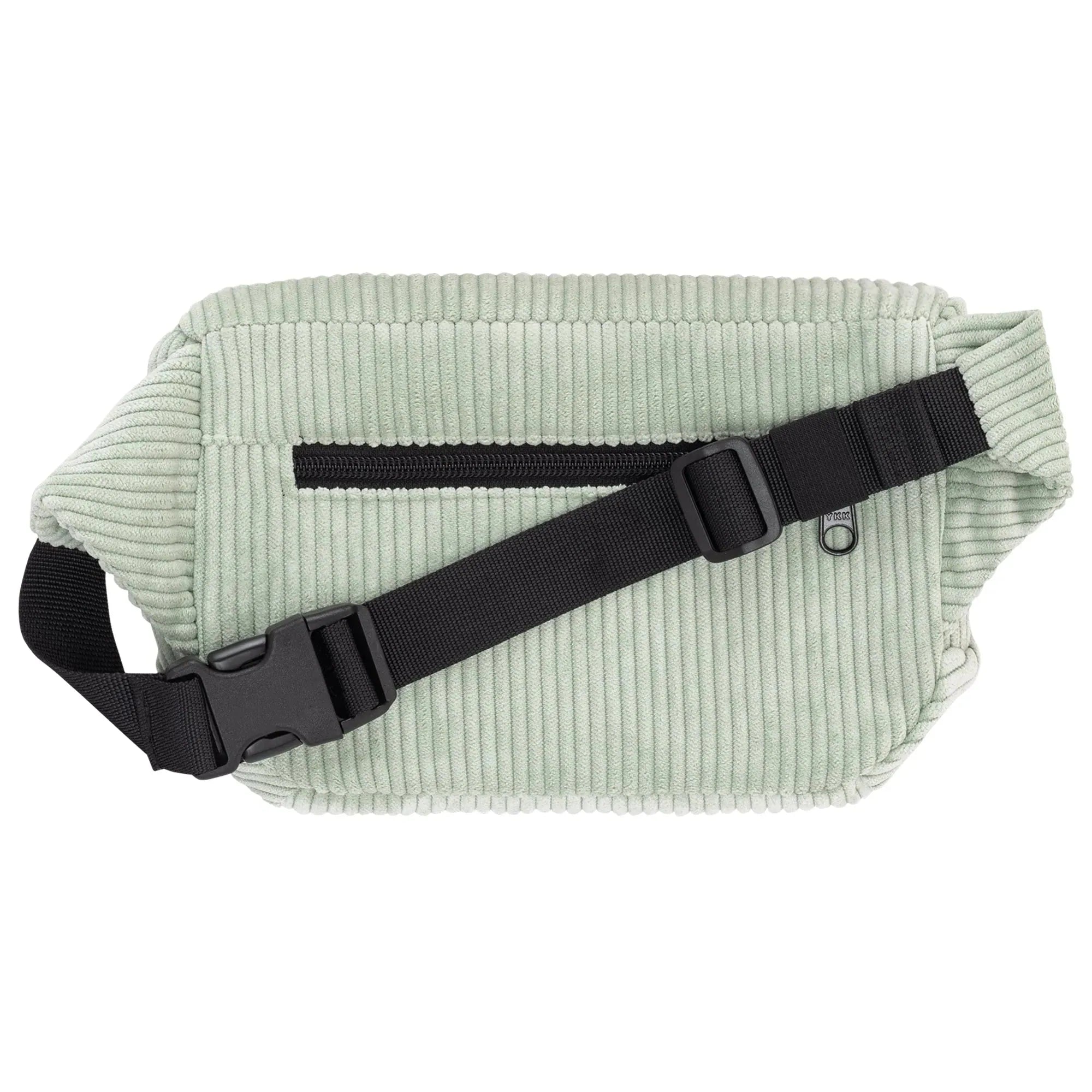 Bauchtasche eckig, Cord Mint Rückansicht (1) #farbe_mint