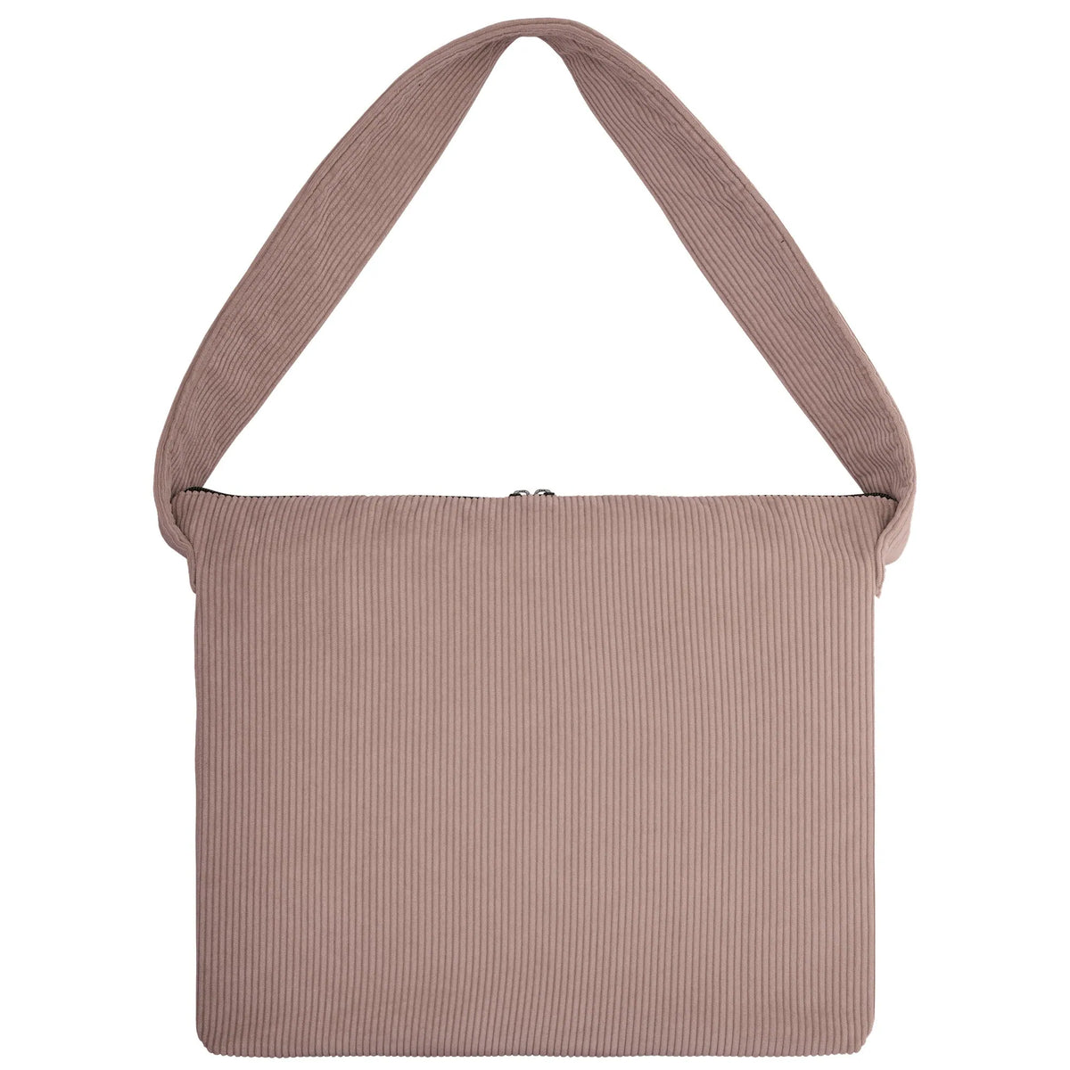 Schultertasche Groß Cord Taupe Rückansicht (1) #farbe_Taupe