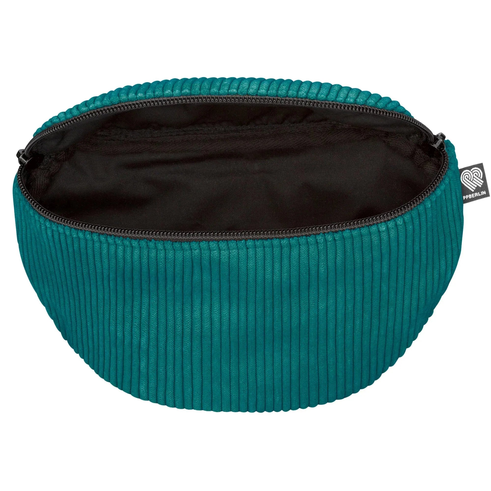 Bauchtasche klassisch, Cord Petrol Innenansicht (2) #farbe_Petrol