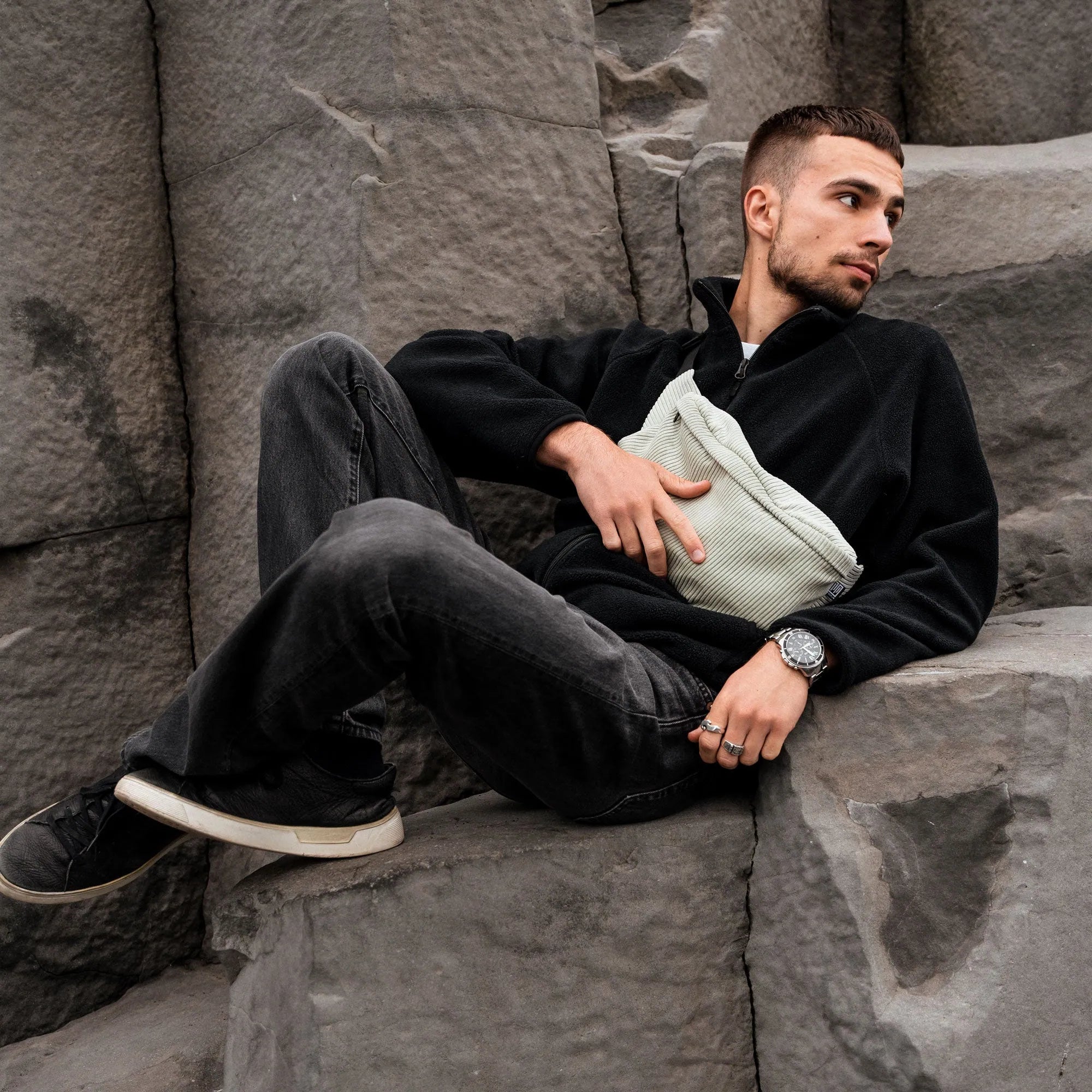 Bauchtasche groß, Cord mint Mood1 (3) #farbe_mint