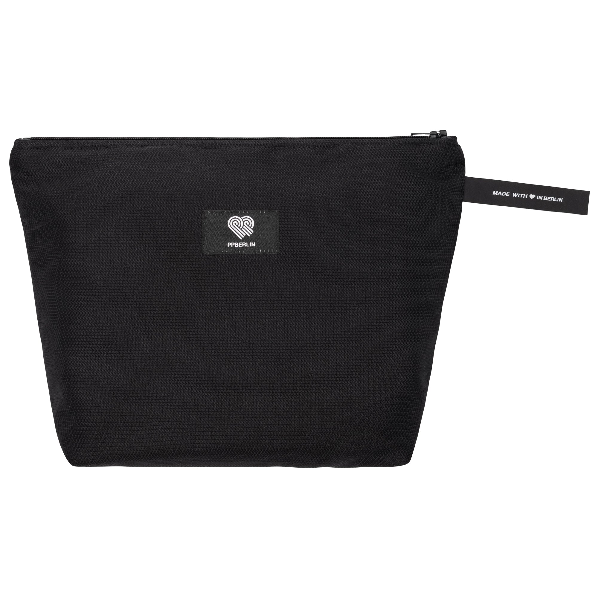 Kulturbeutel medium Meeresplastik Schwarz