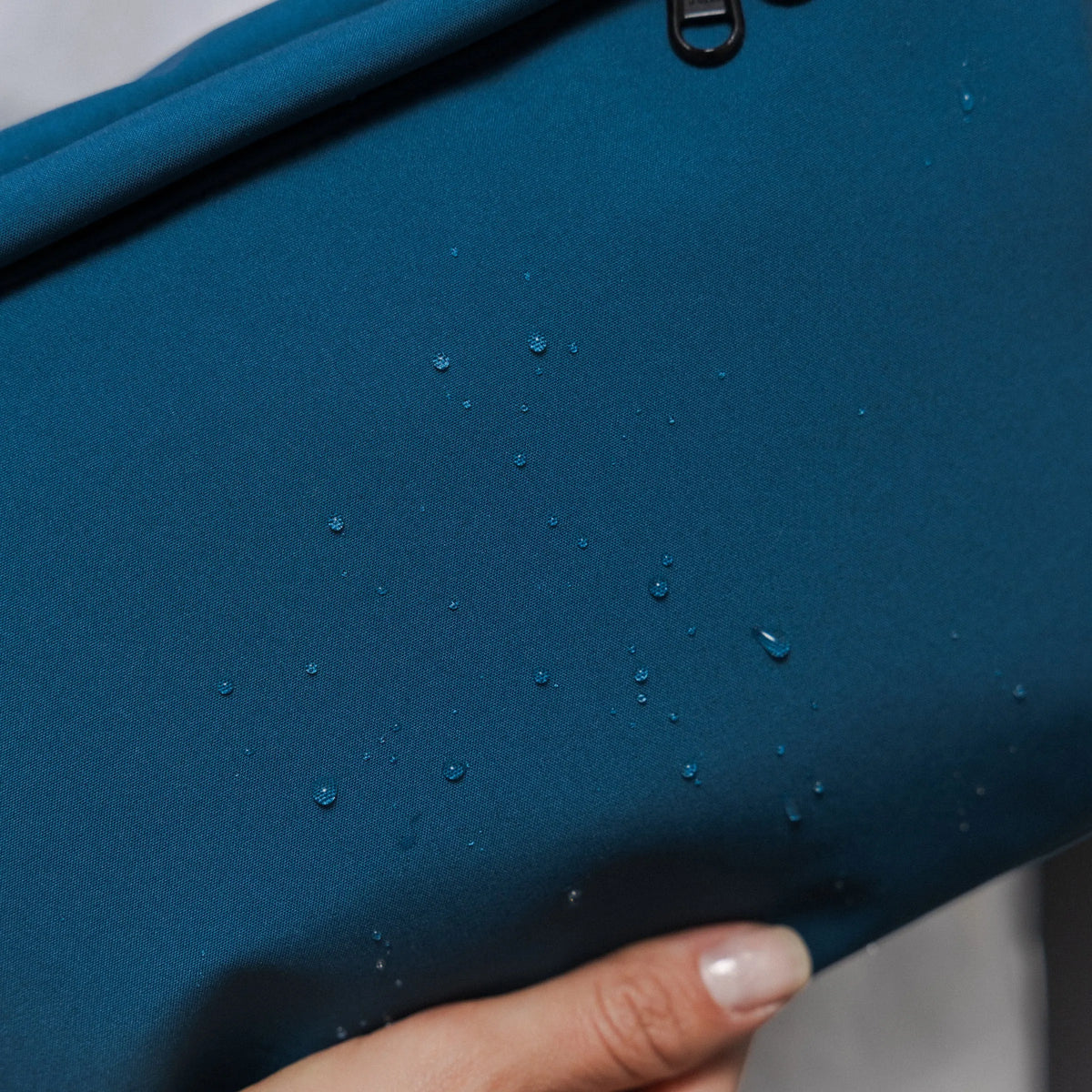 Bauchtasche groß, Softshell Petrol Detail4 (7) #farbe_petrol