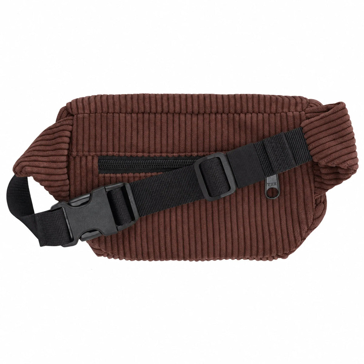 Bauchtasche Eckig klein, Cord Dunkelbraun Rückansicht (1) #farbe_Dunkelbraun