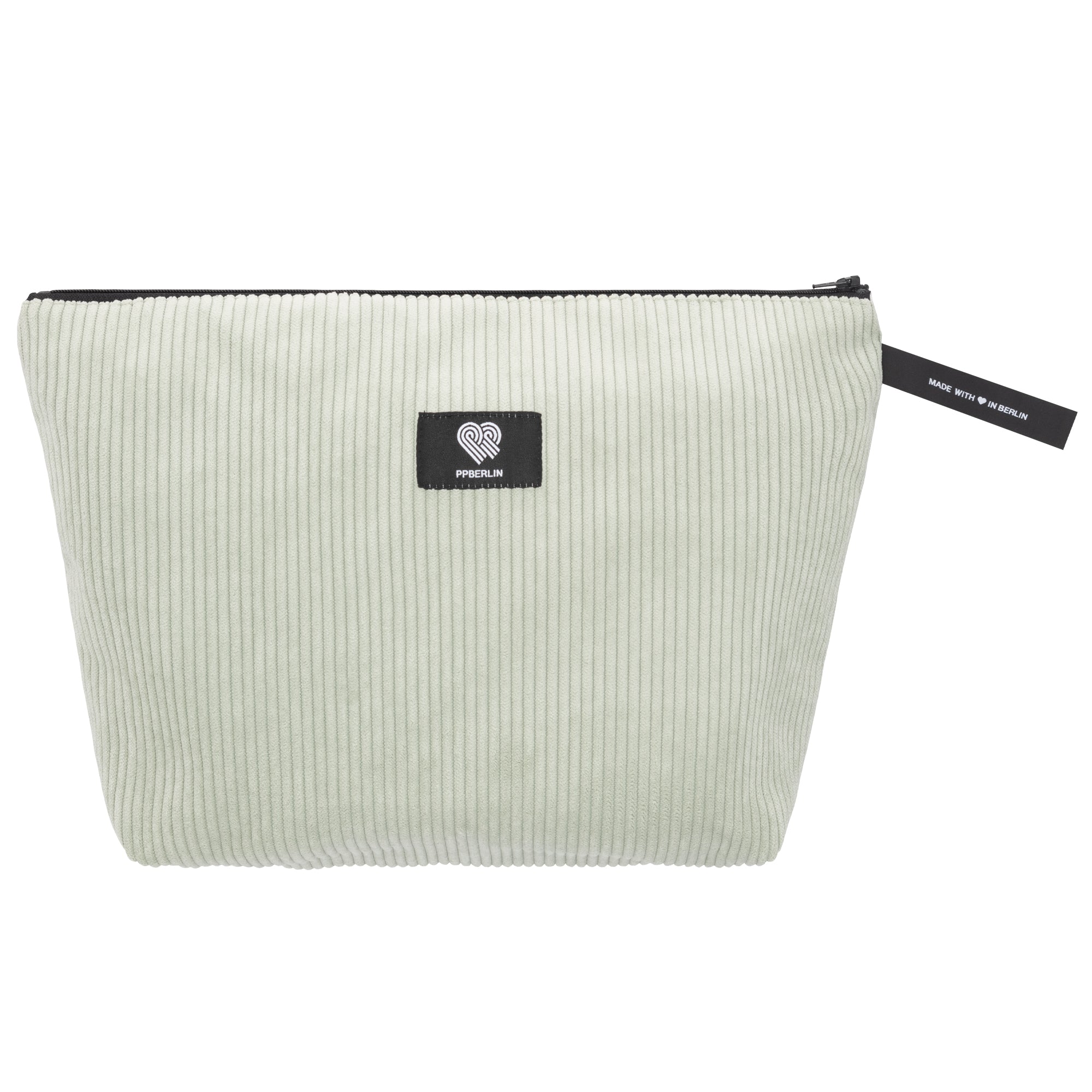 Kulturbeutel groß Cord Mint Vorderansicht (0) #farbe_Mint