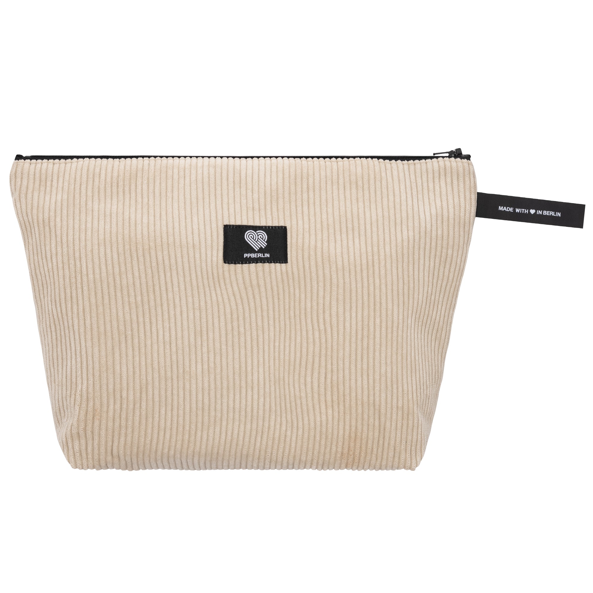 Kulturbeutel groß Cord Beige Vorderansicht (0) #farbe_Beige