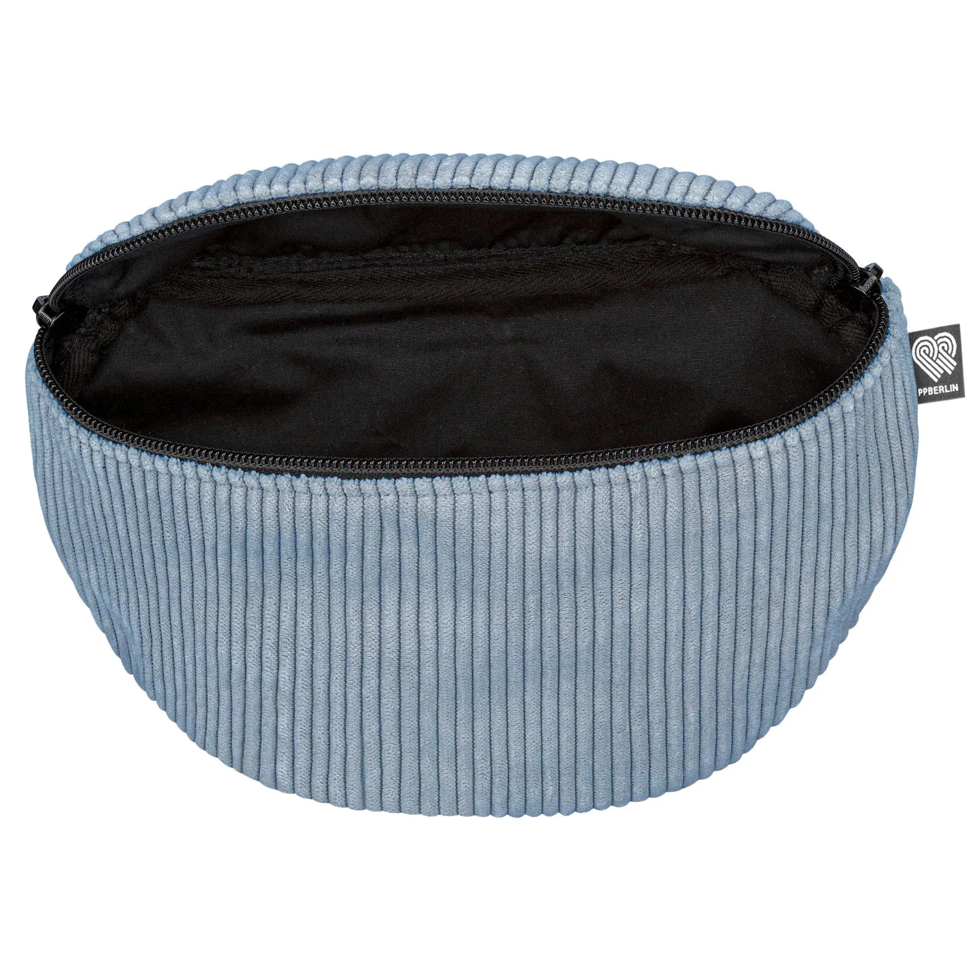 Bauchtasche klassisch, Cord Hellblau Innenansicht (2) #farbe_Hellblau