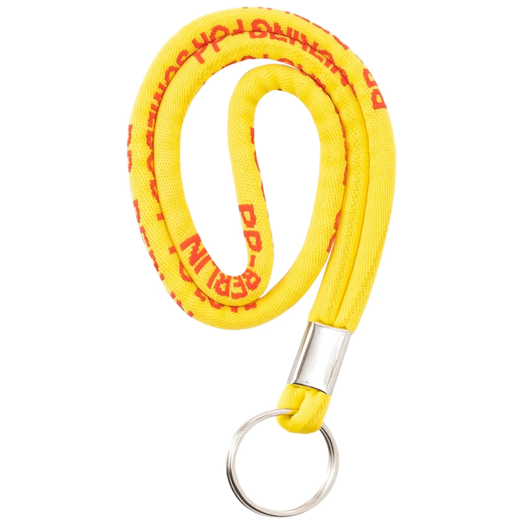 PP-Berlin Lanyard / kurzes Schlüsselband Gelb Detail2 (2) #farbe_Gelb