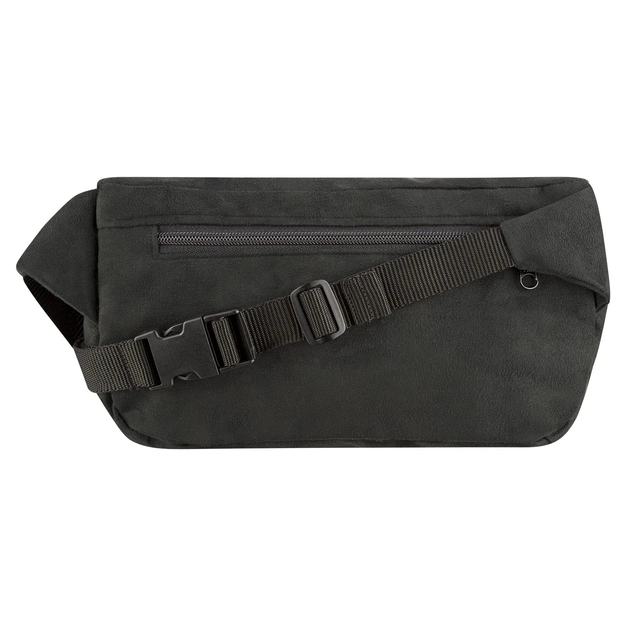 Bauchtasche groß, Kunstwildleder Schwarz Rückansicht (1) #farbe_Schwarz