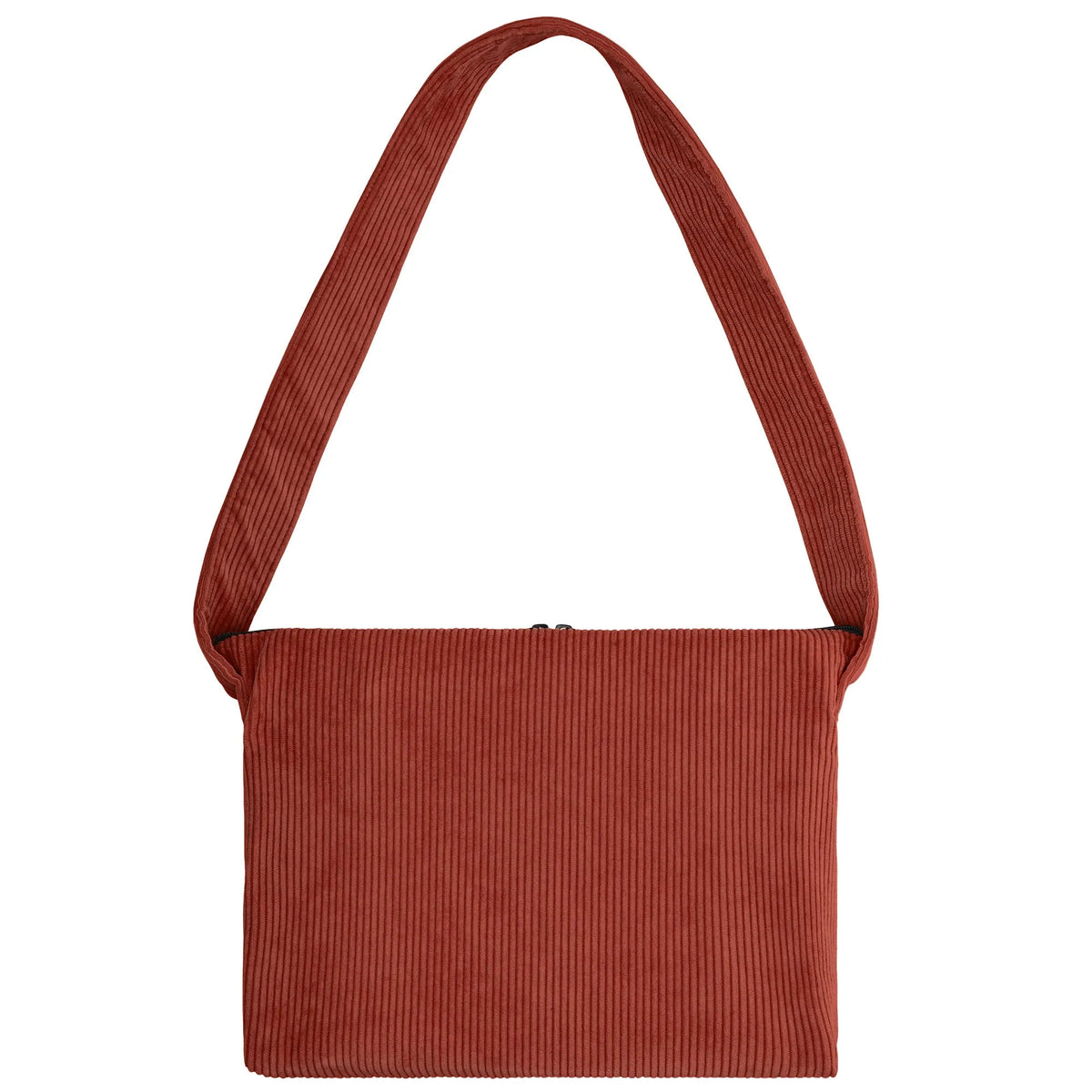 Schultertasche Medium Cord Blutorange Rückansicht (1) #farbe_Blutorange