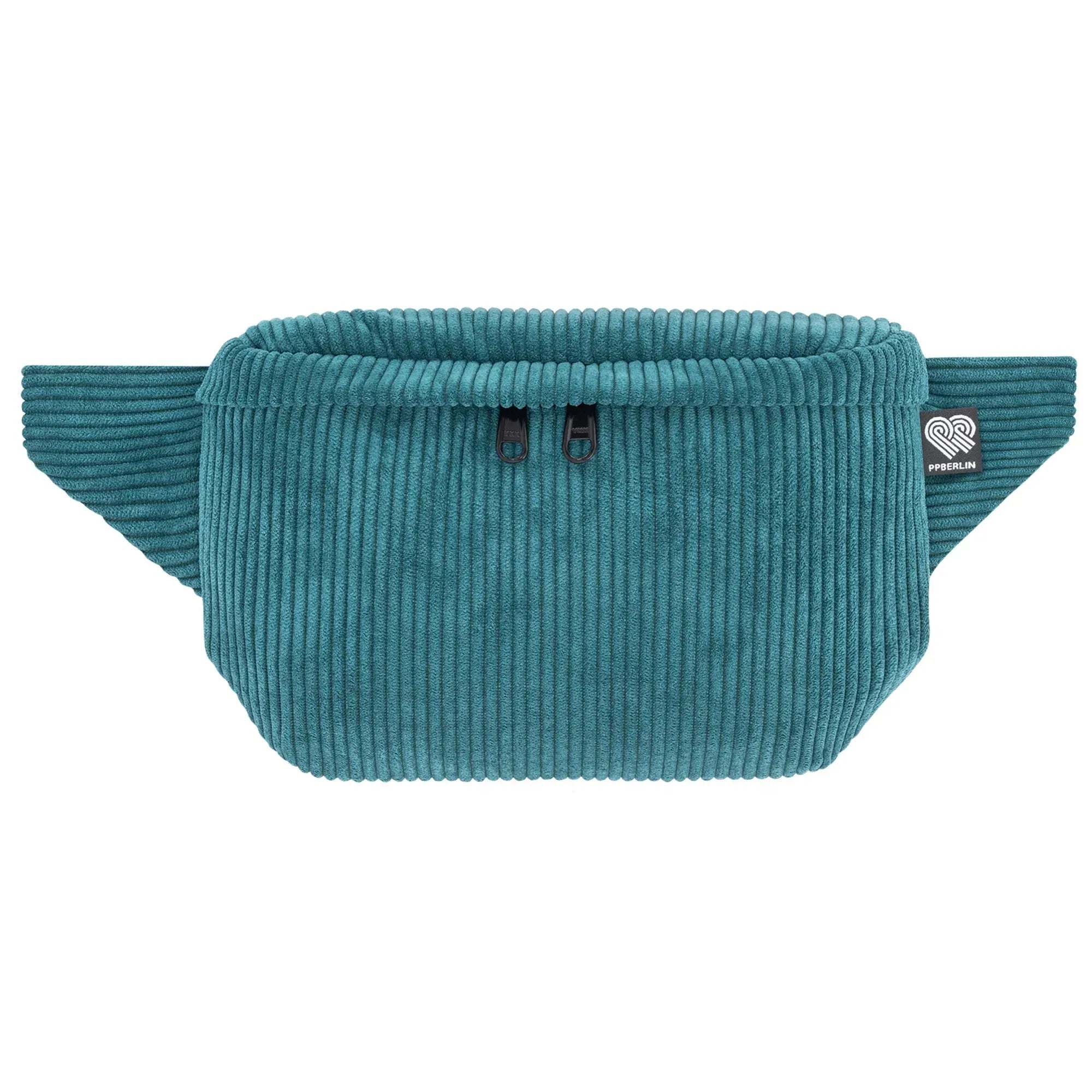Bauchtasche eckig, Cord Petrol Vorderansicht (0) #farbe_petrol