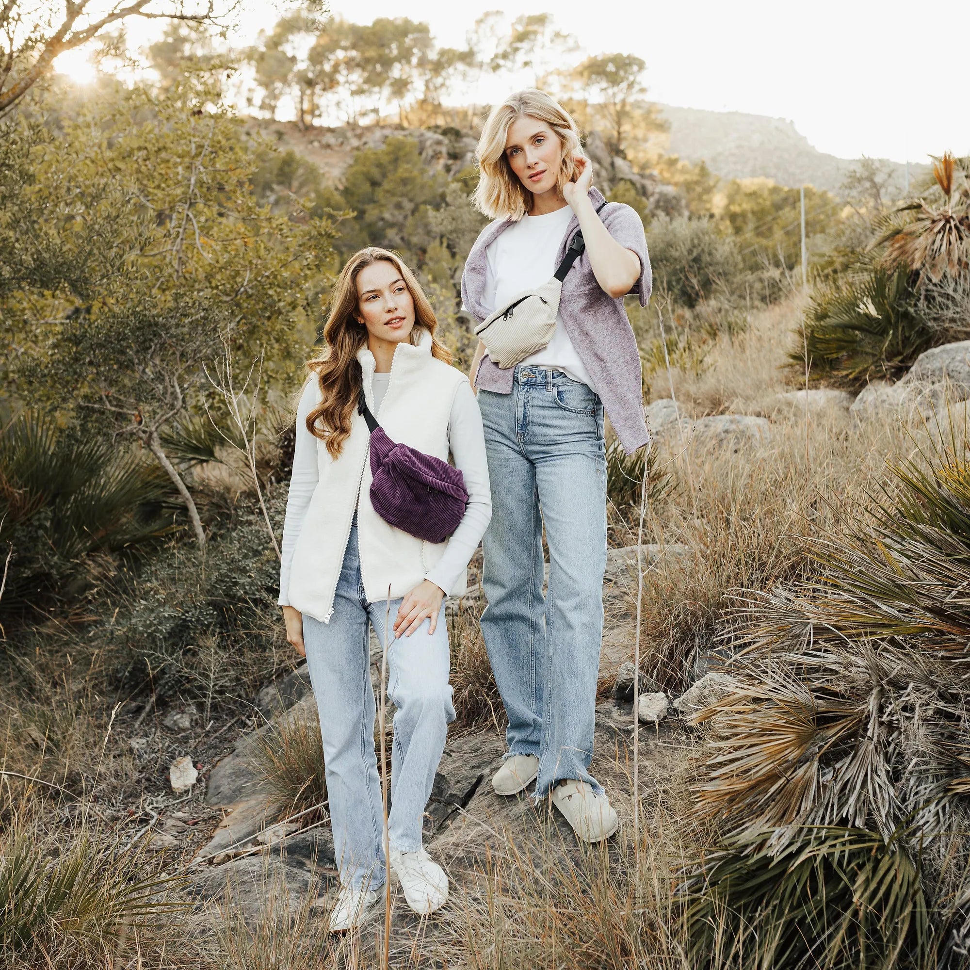 Bauchtaschen Bundle Eckig "Groß & Medium"