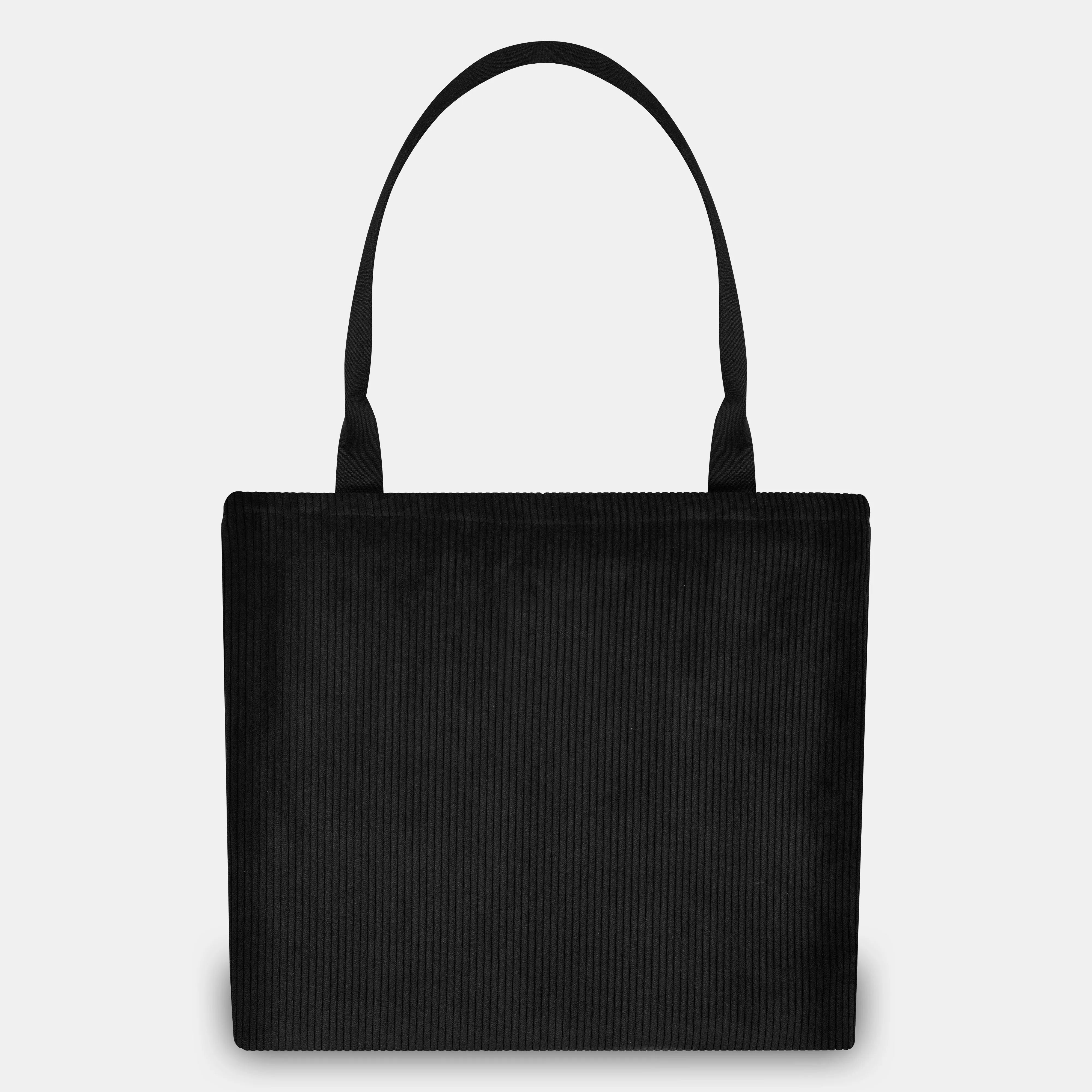 Shopperbag Cord Schwarz Rückansicht (1) #farbe_Schwarz