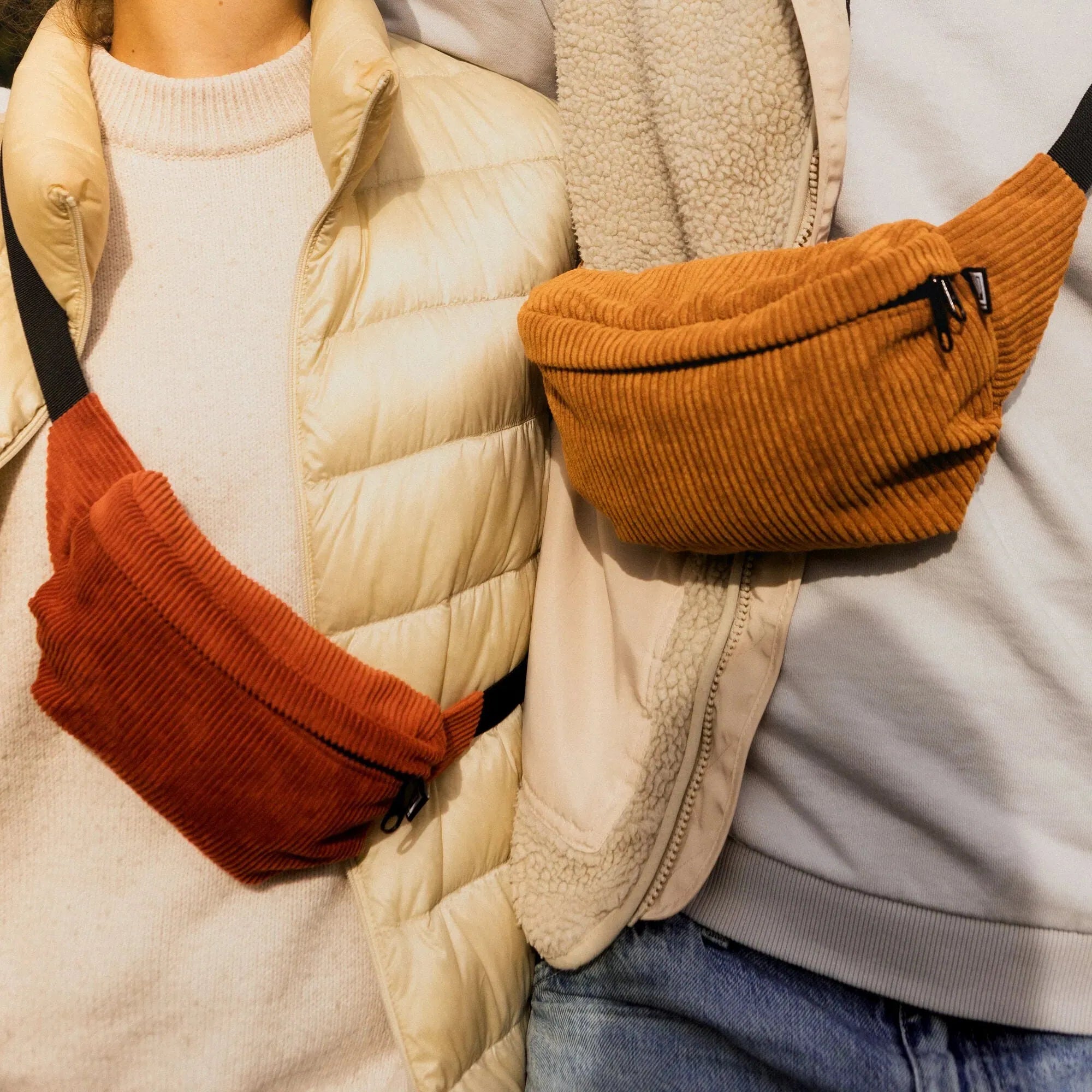 Bauchtaschen Bundle Eckig "Medium & Klein"