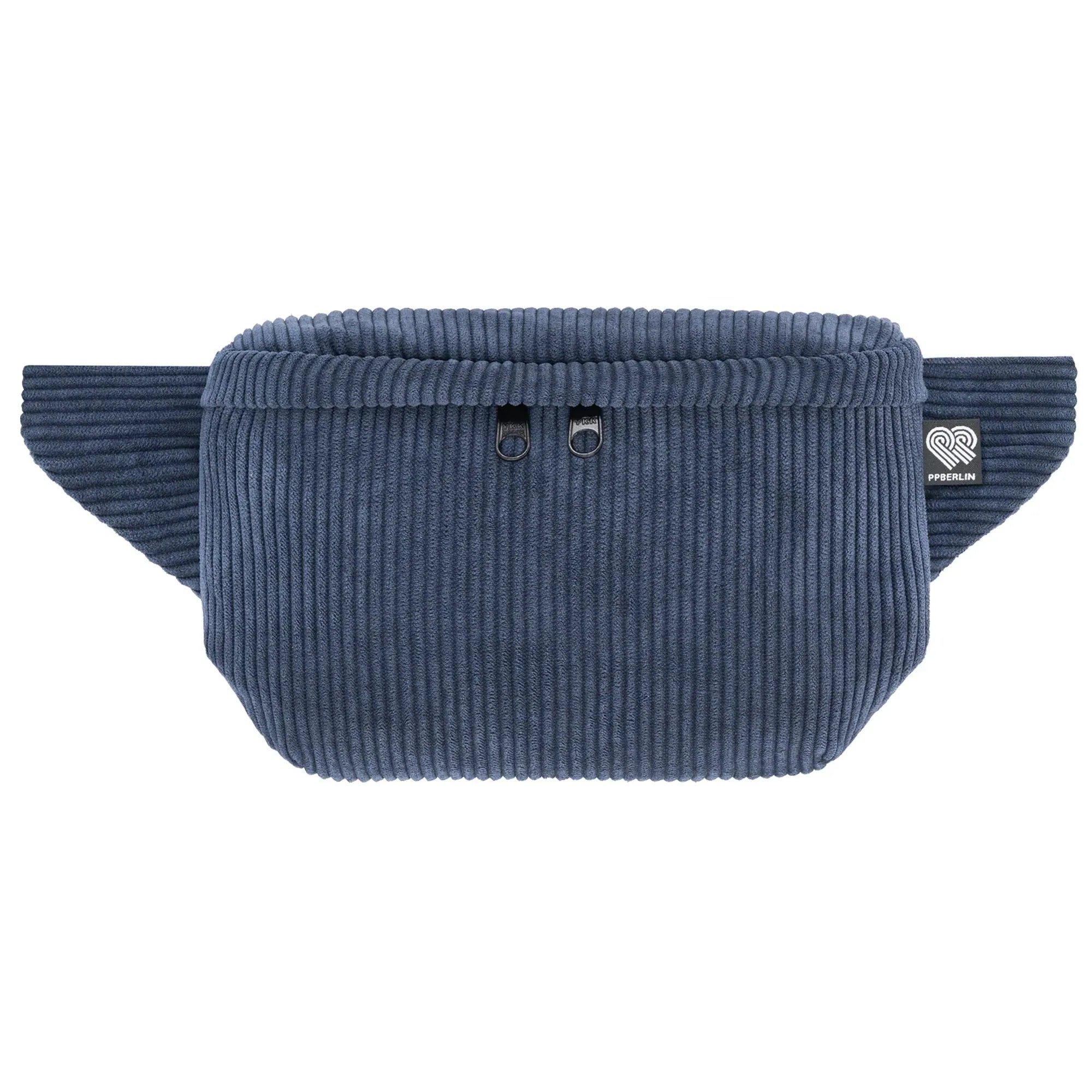 Bauchtasche eckig, Cord Dunkelblau Vorderansicht (0) #farbe_dunkelblau
