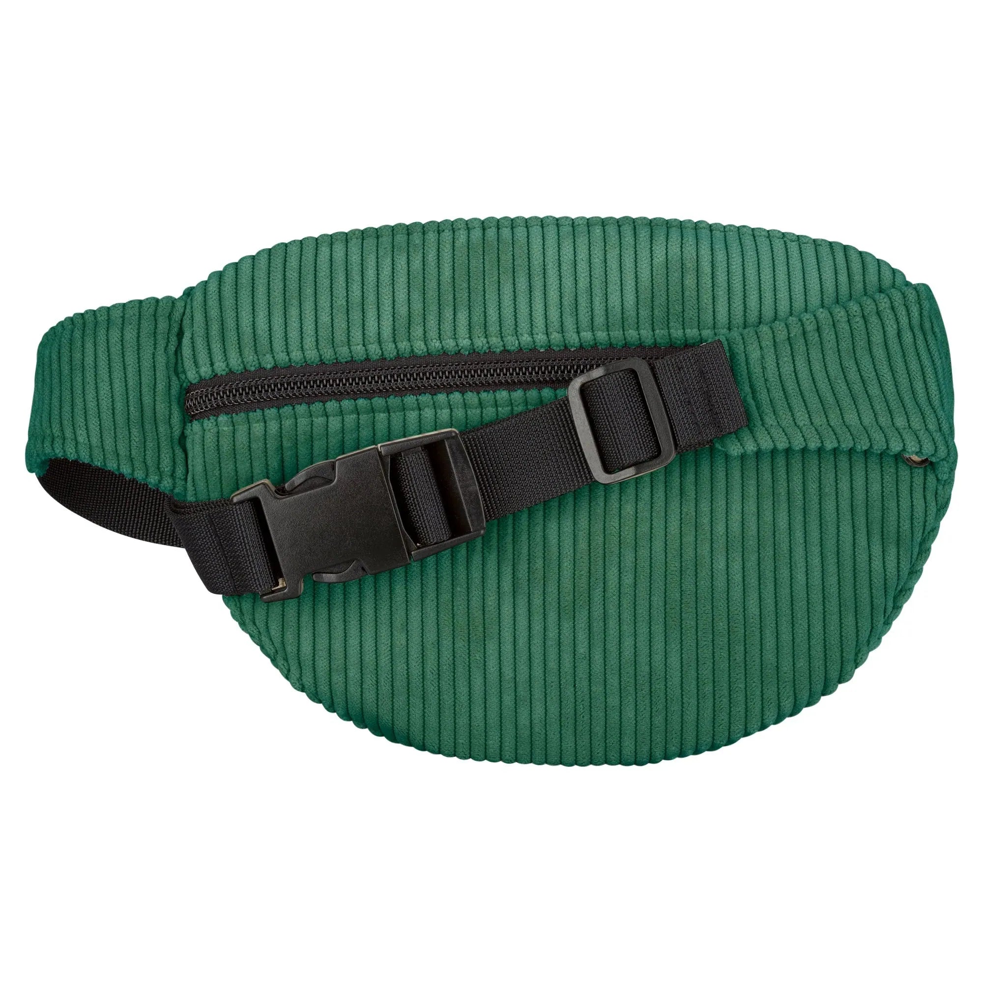 Bauchtasche klassisch, Cord Grün Rückansicht (1) #farbe_Grün