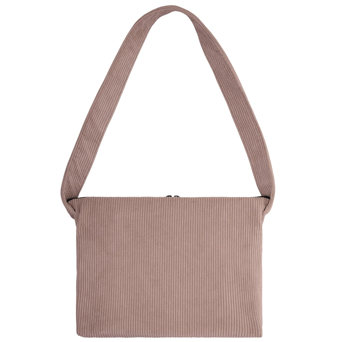 Schultertasche Medium Cord Taupe Rückansicht (1) #farbe_Taupe