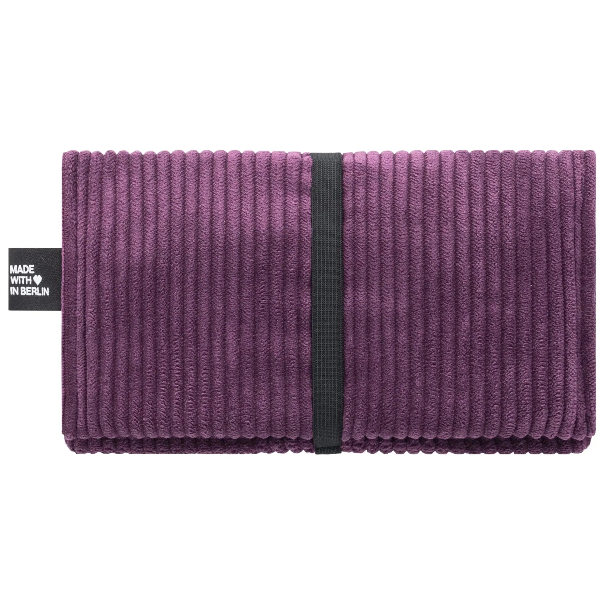 Tabaktasche, Cord Aubergine Rückansicht (1) #farbe_Aubergine