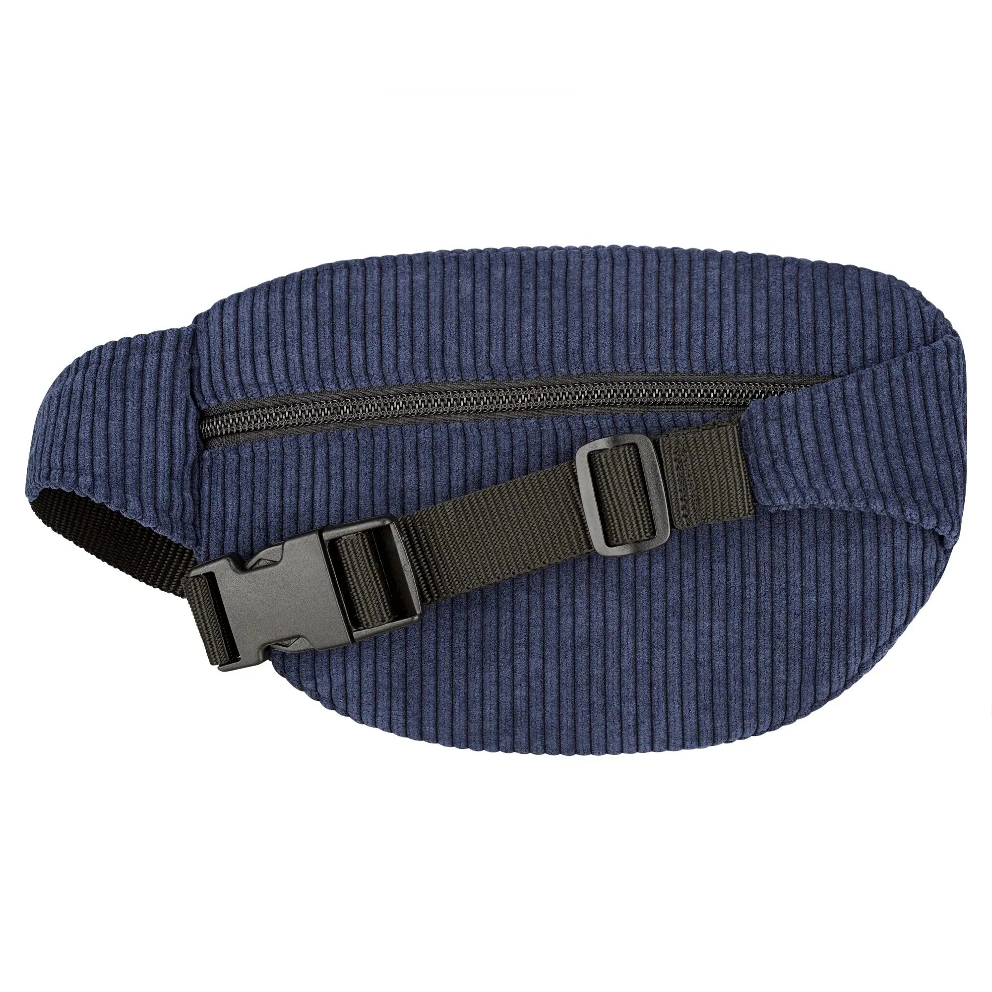 Bauchtasche klassisch, Cord Dunkelblau Rückansicht (1) #farbe_Dunkelblau