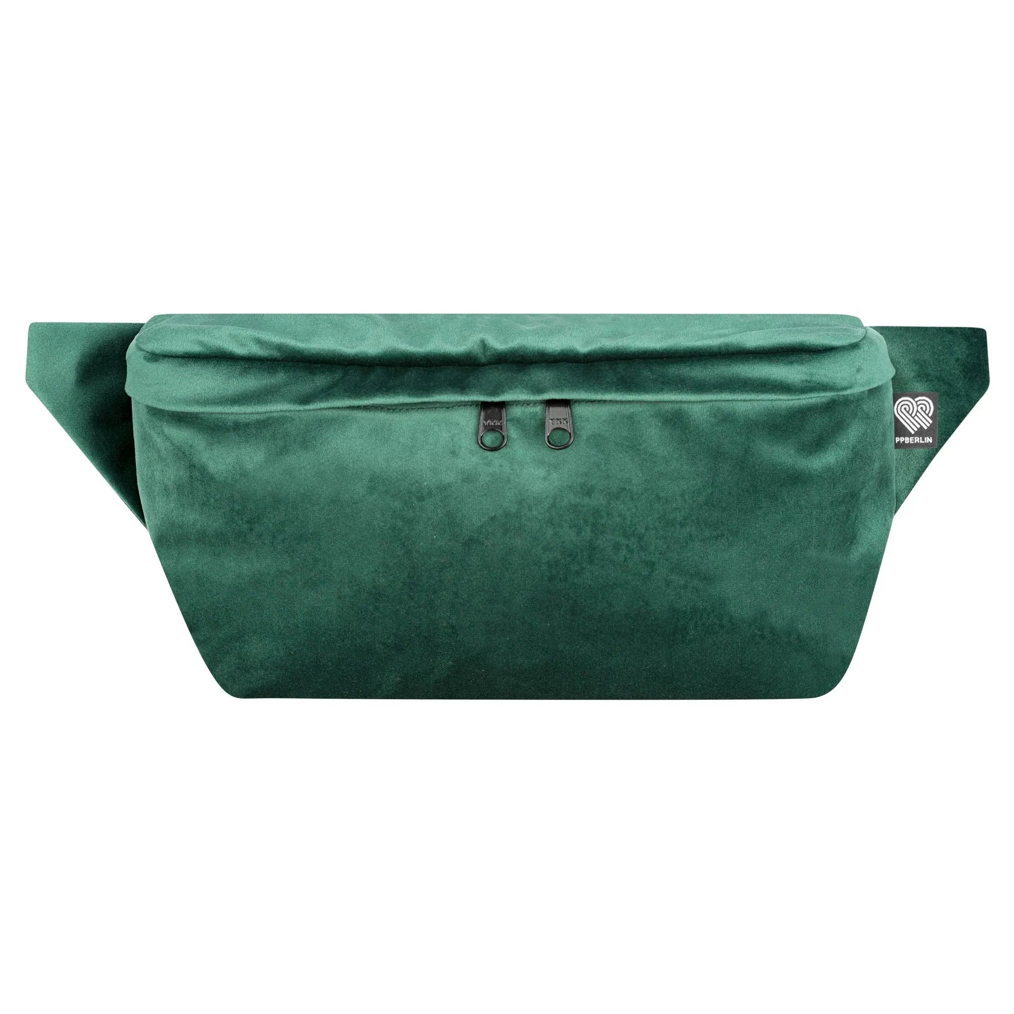Bauchtasche groß, Samt Grün Vorderansicht (0) #farbe_Grün