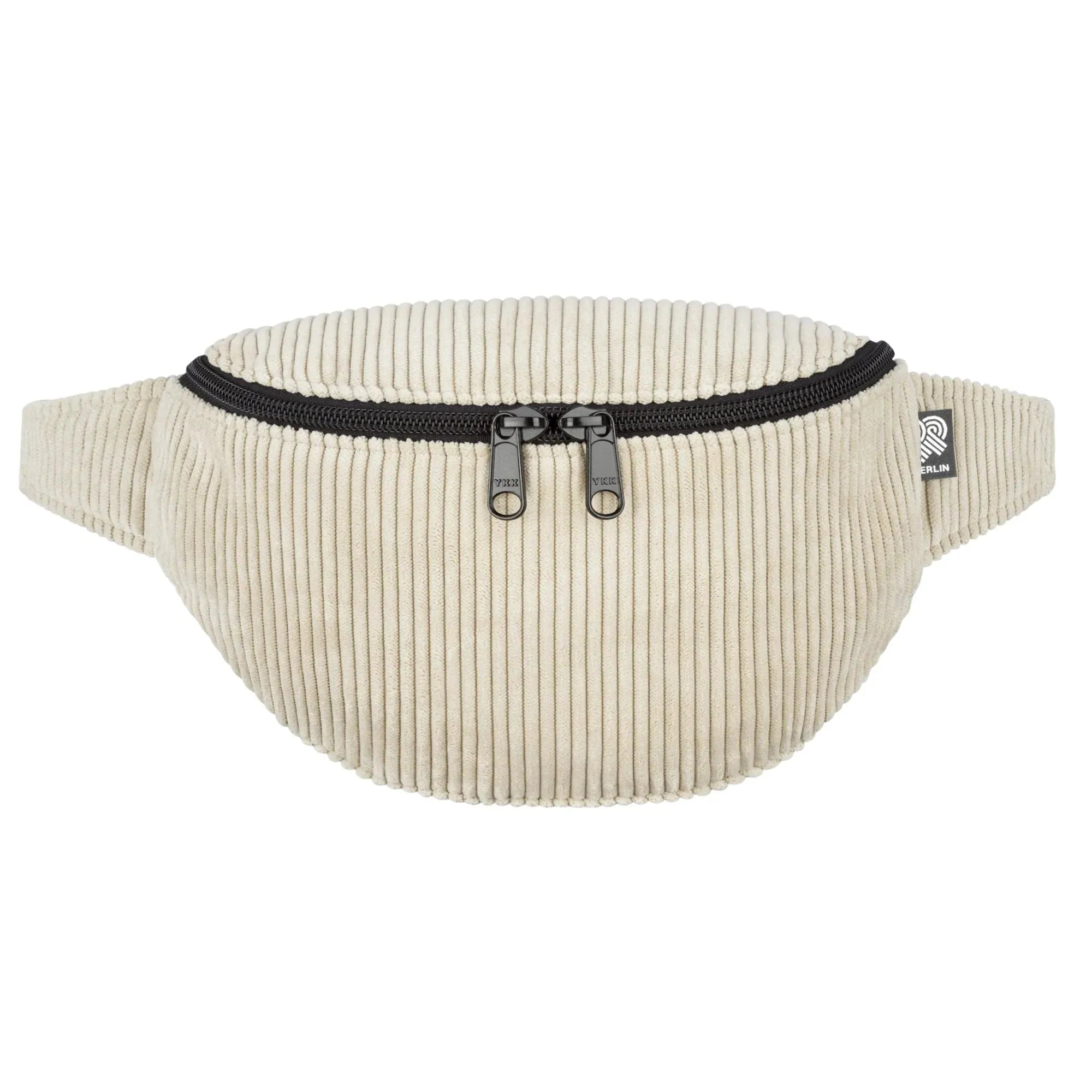 Bauchtasche klassisch, Cord Beige Vorderansicht (0) #farbe_Beige
