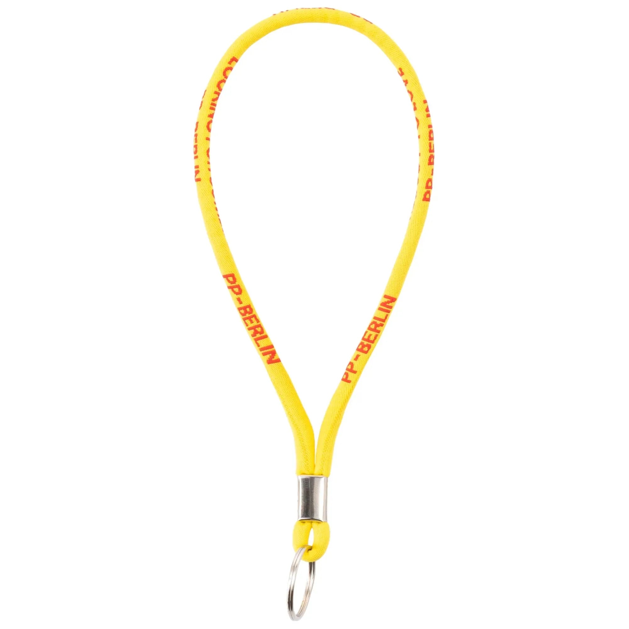 PP-Berlin Lanyard / kurzes Schlüsselband Gelb Vorderansicht (0) #farbe_Gelb