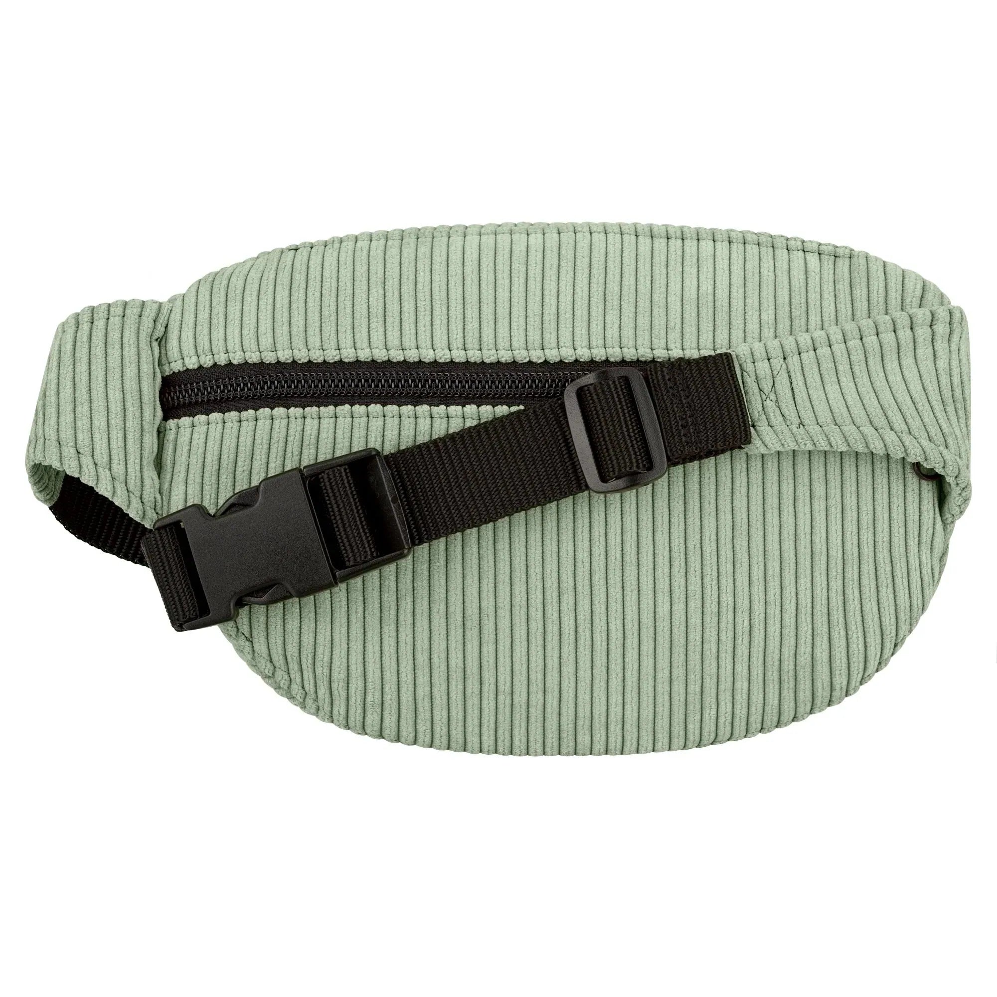 Bauchtasche klassisch, Cord Mint Rückansicht (1) #farbe_Mint
