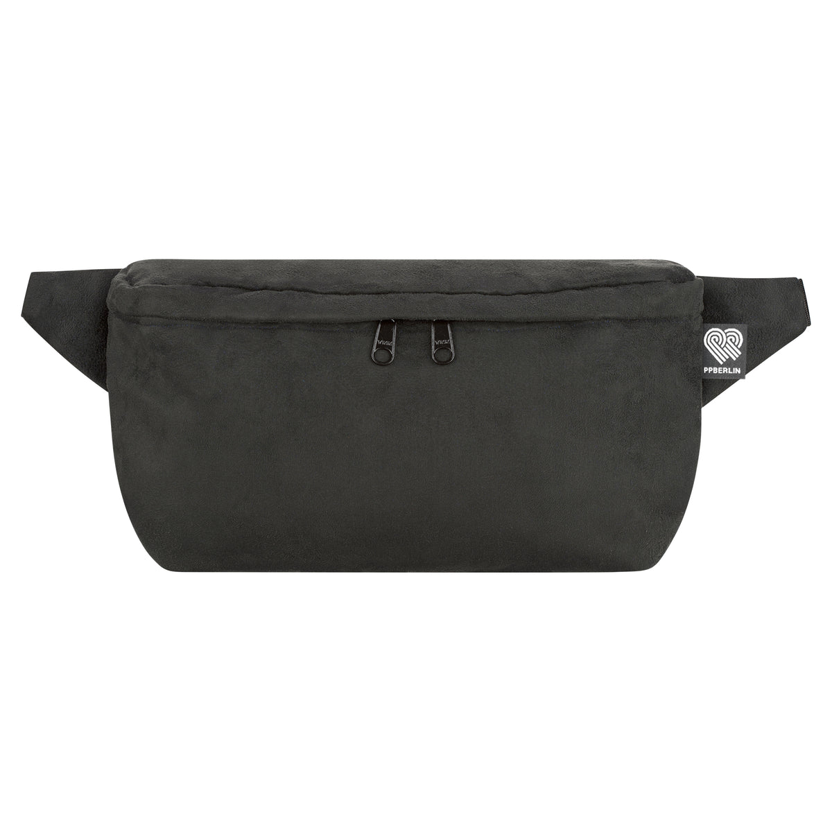 Bauchtasche Kunstwildleder Groß (0) #farbe_Schwarz