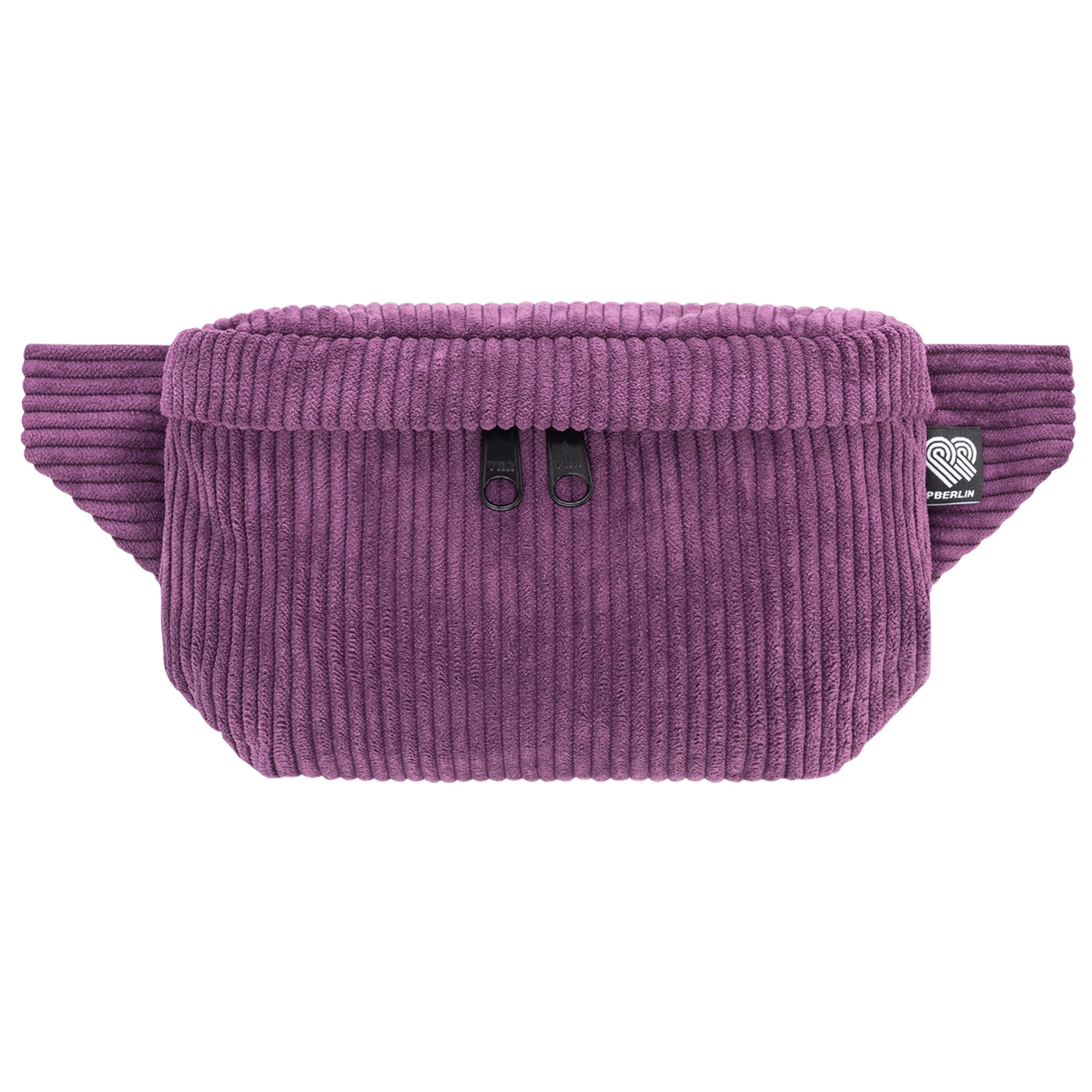 Bauchtasche Eckig klein, Cord Aubergine Vorderansicht (0) #farbe_Aubergine