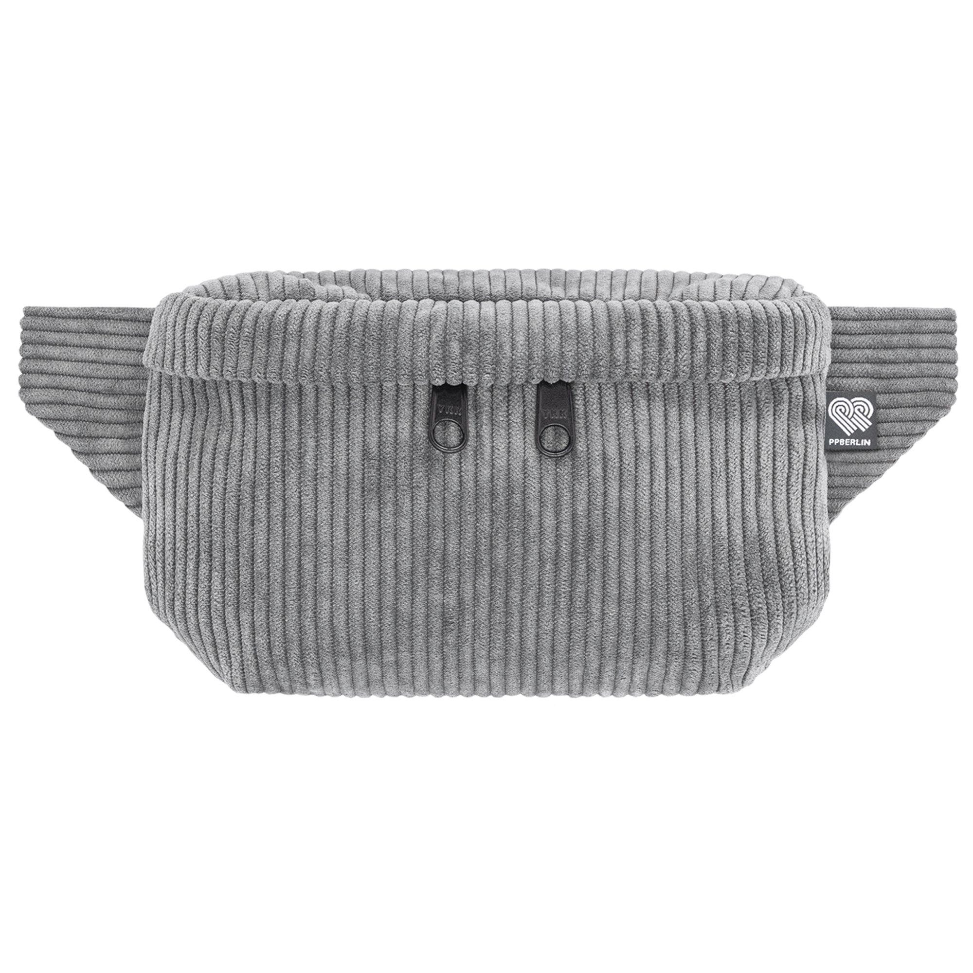 Bauchtasche Eckig klein, Cord Grau Vorderansicht (0) #farbe_Grau