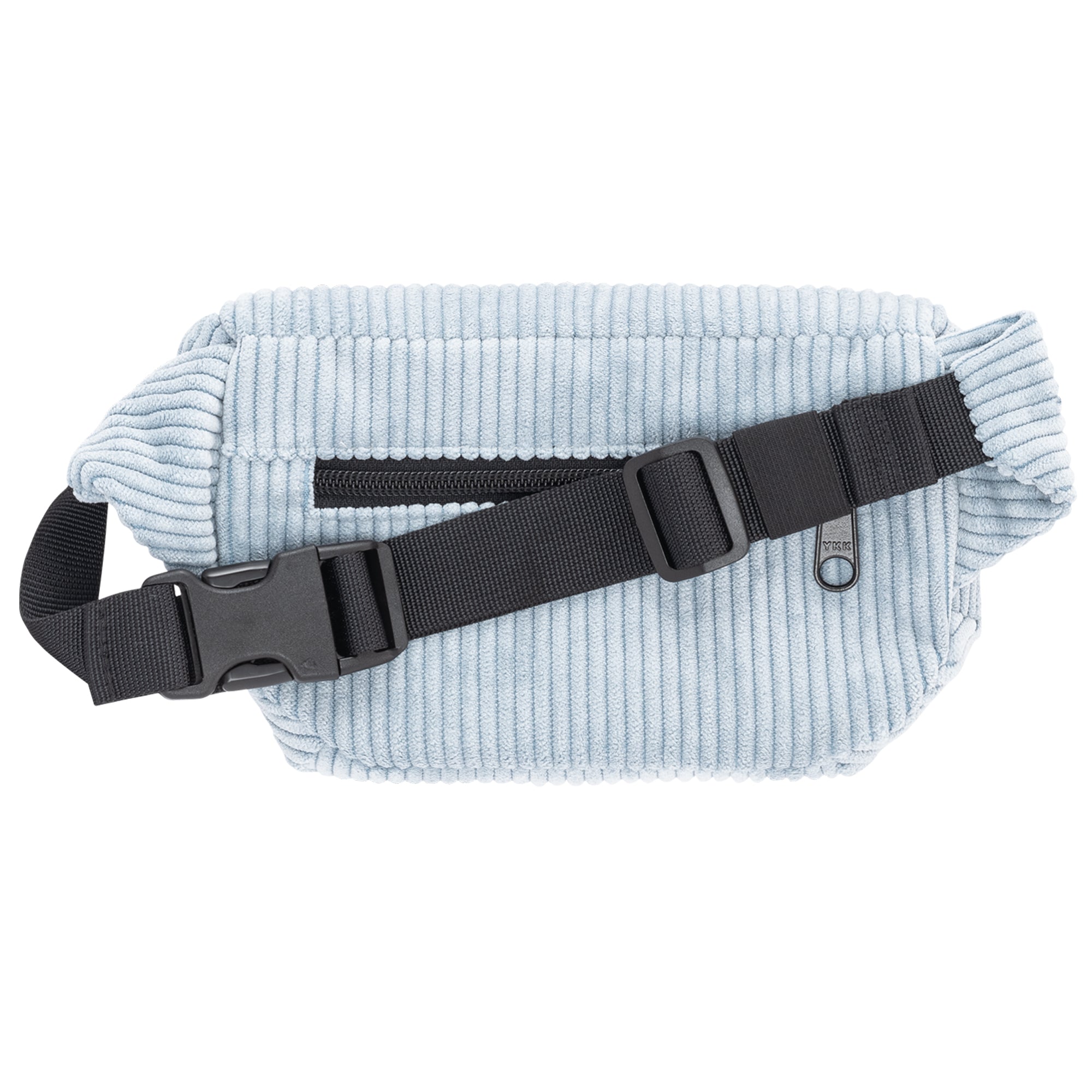 Bauchtasche Eckig klein, Cord Hellblau Rückansicht (1) #farbe_Hellblau