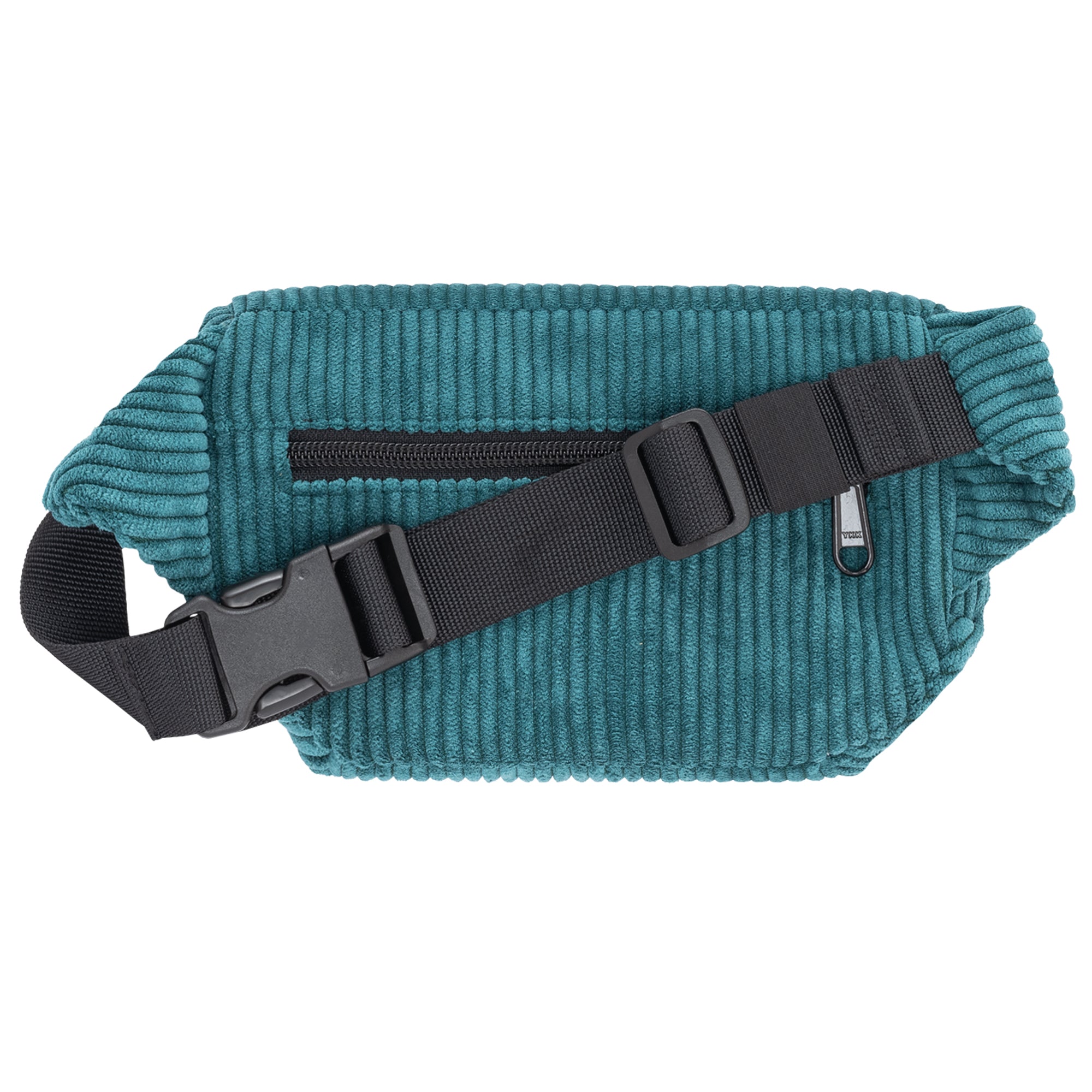 Bauchtasche Eckig klein, Cord Petrol Rückansicht (1) #farbe_Petrol