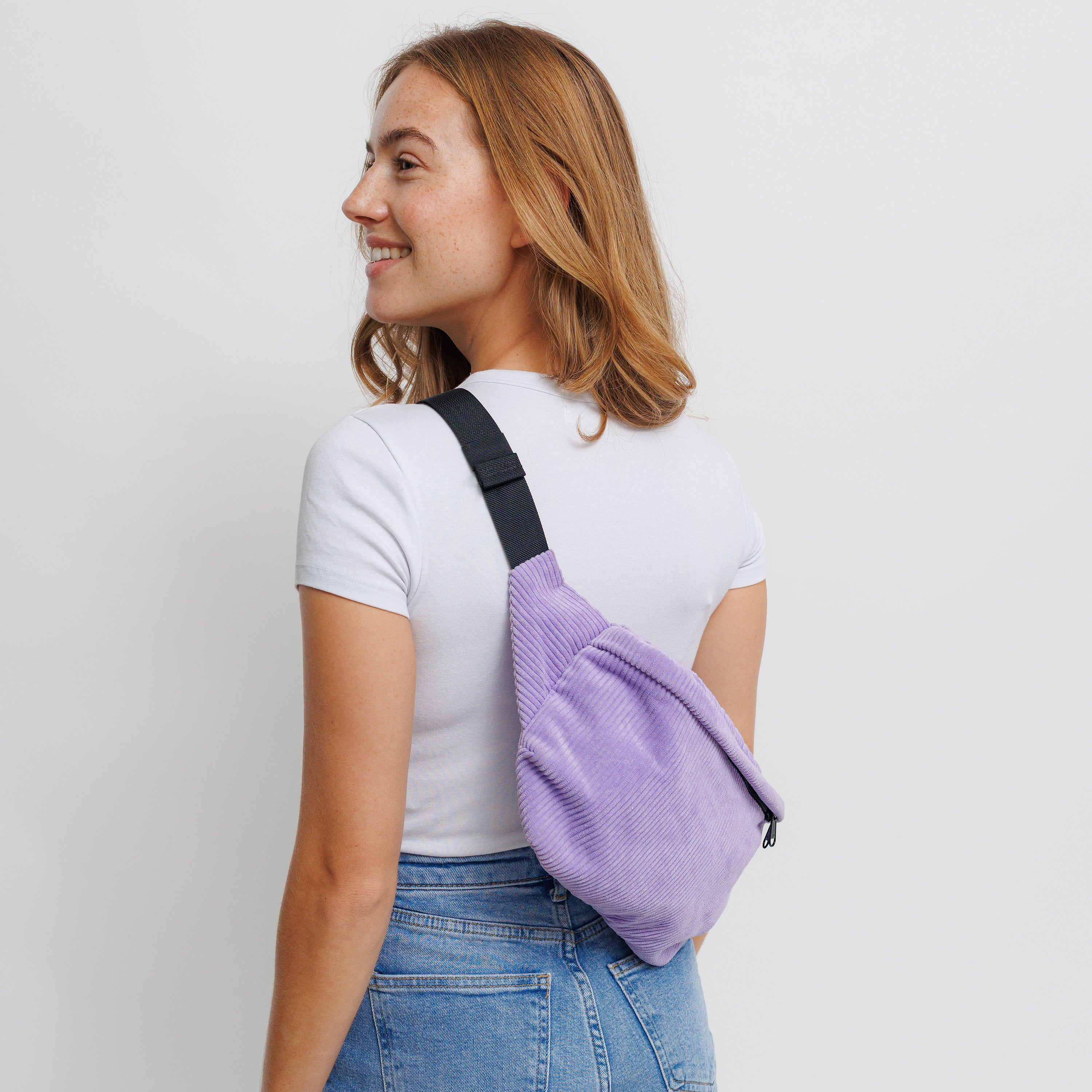 Bauchtasche groß, Cord flieder (3) #farbe_flieder