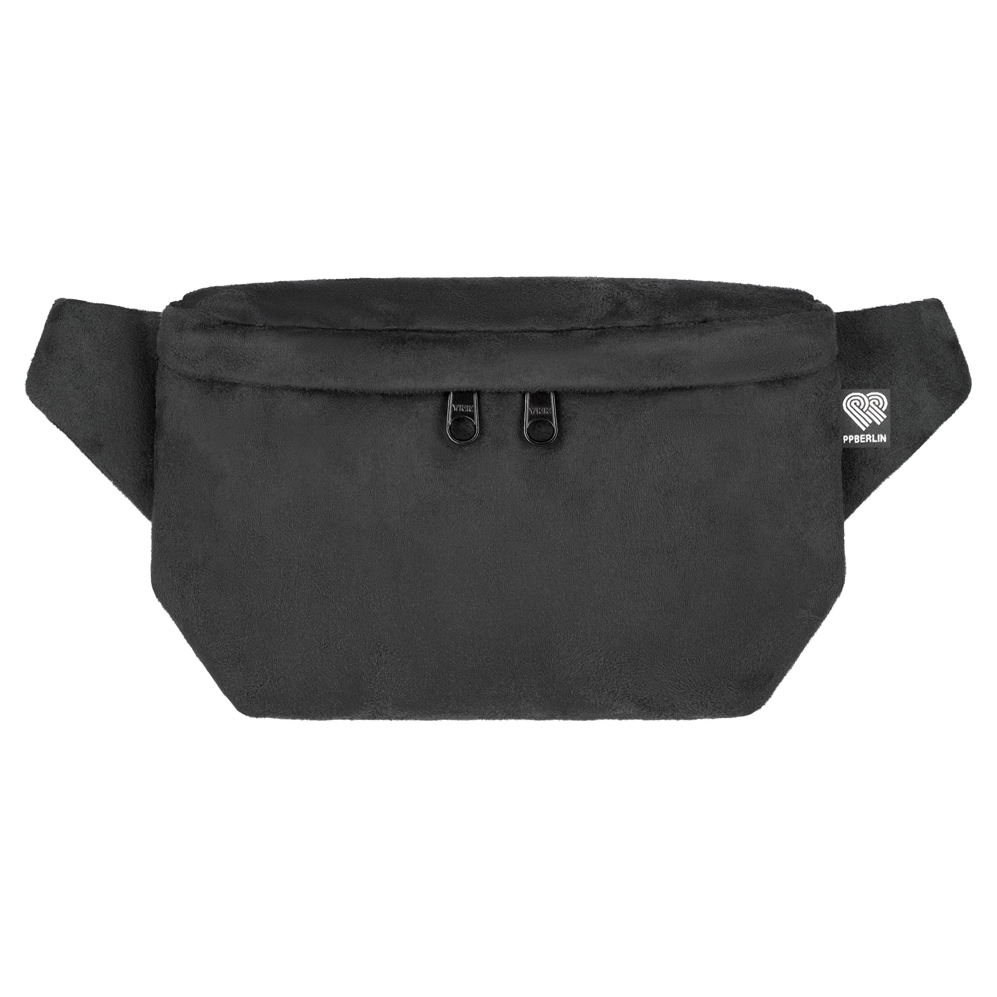 Bauchtasche eckig, Kunstwildleder Schwarz (0) #farbe_schwarz