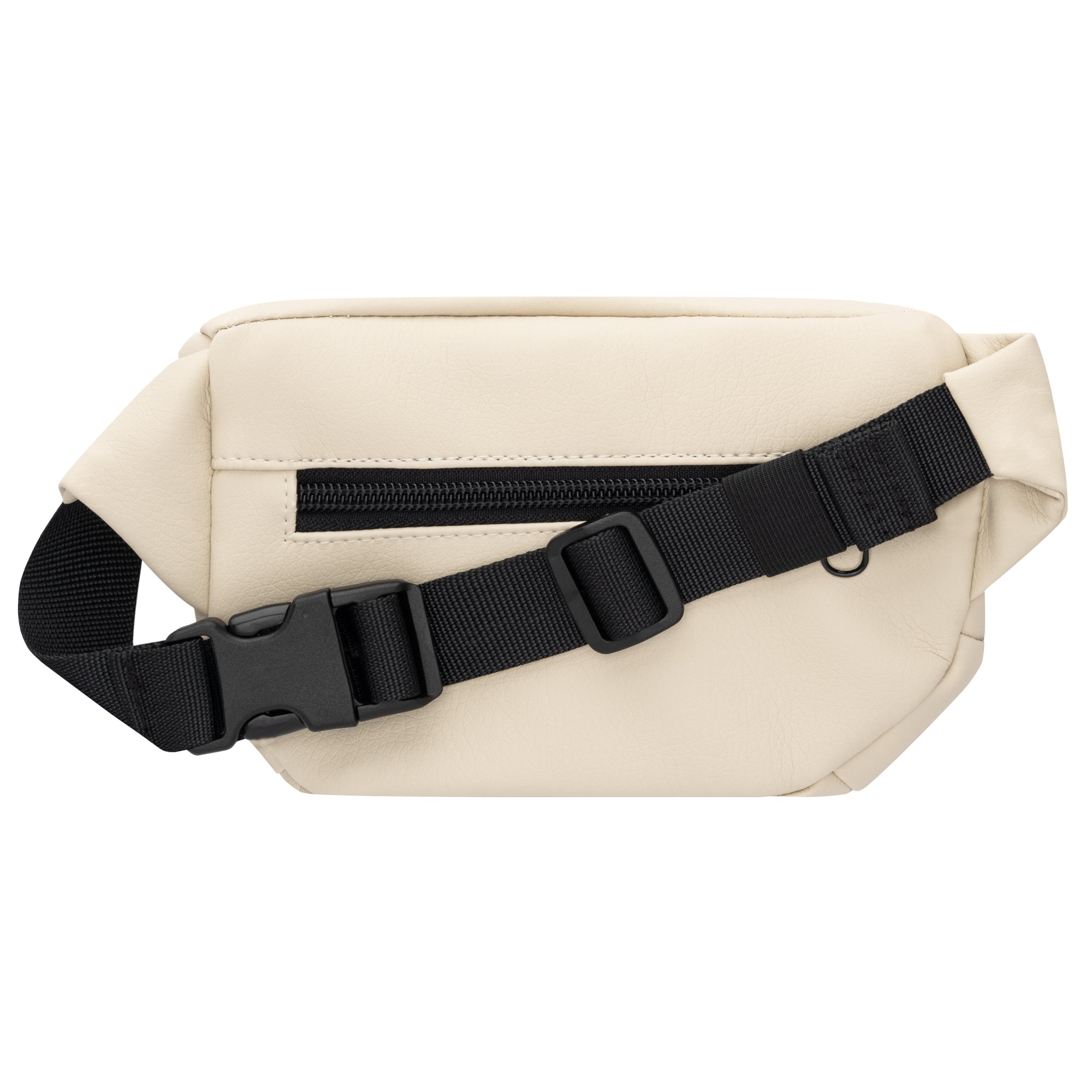 Bauchtasche Eckig klein, Kunstleder (1) #farbe_beige