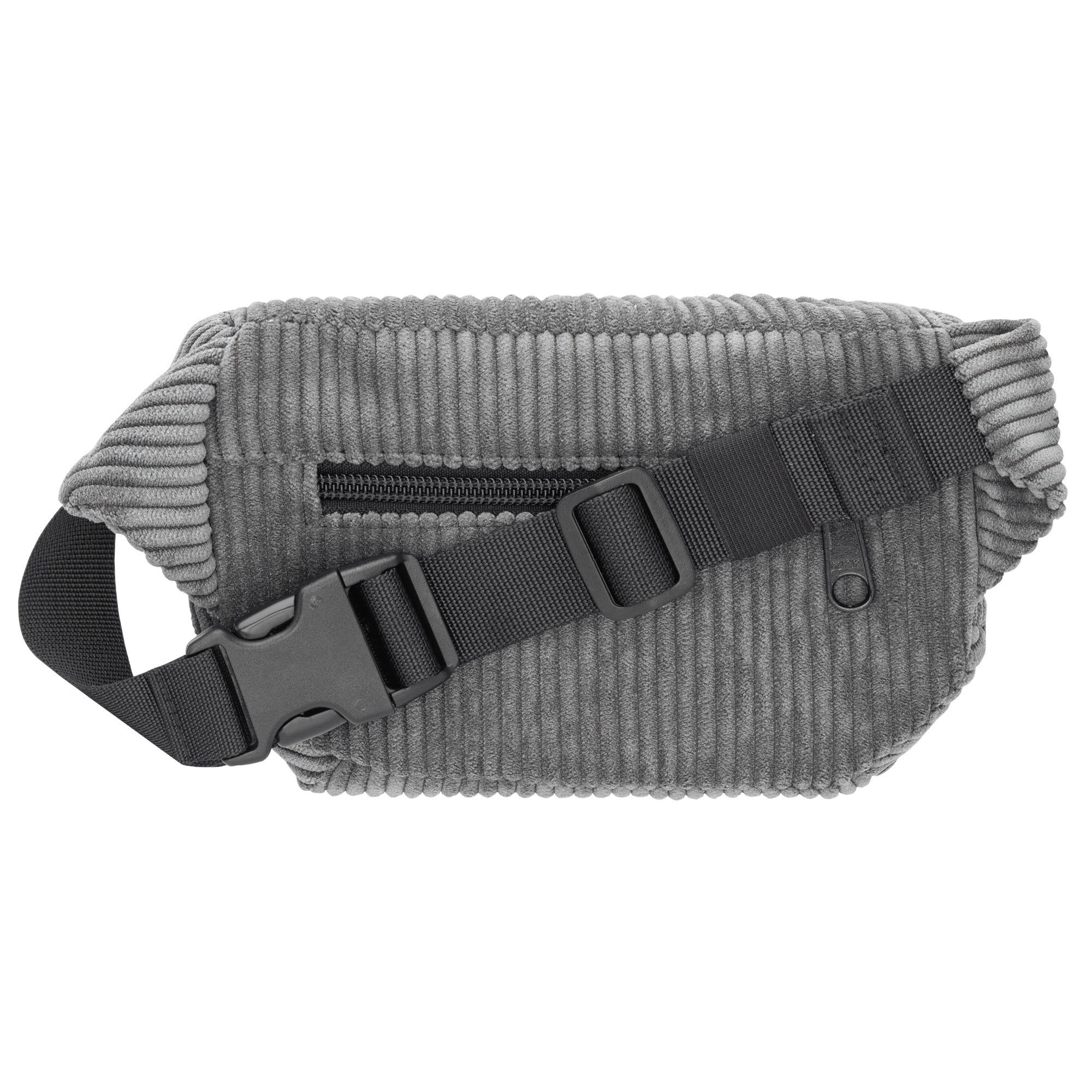 Bauchtasche Eckig klein, Cord grau (1) #farbe_grau