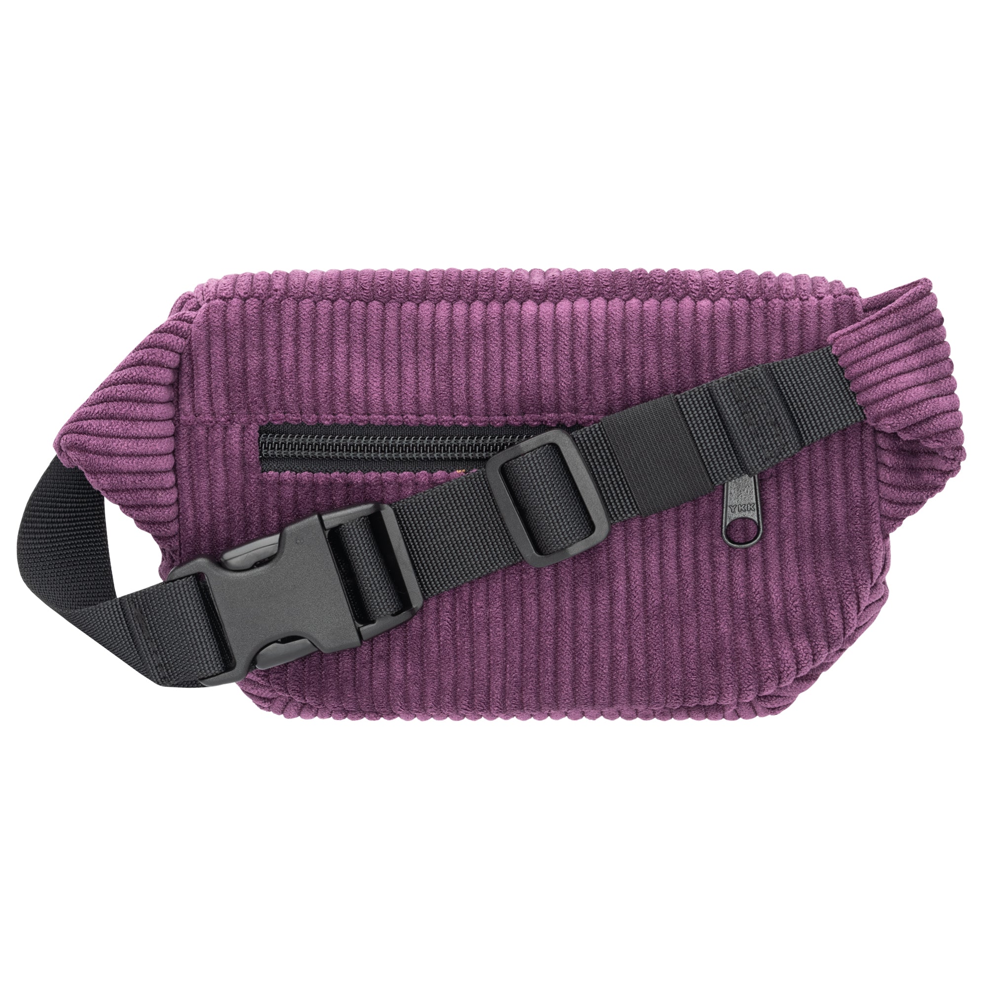 Bauchtasche Eckig klein, Cord aubergine (1) #farbe_aubergine