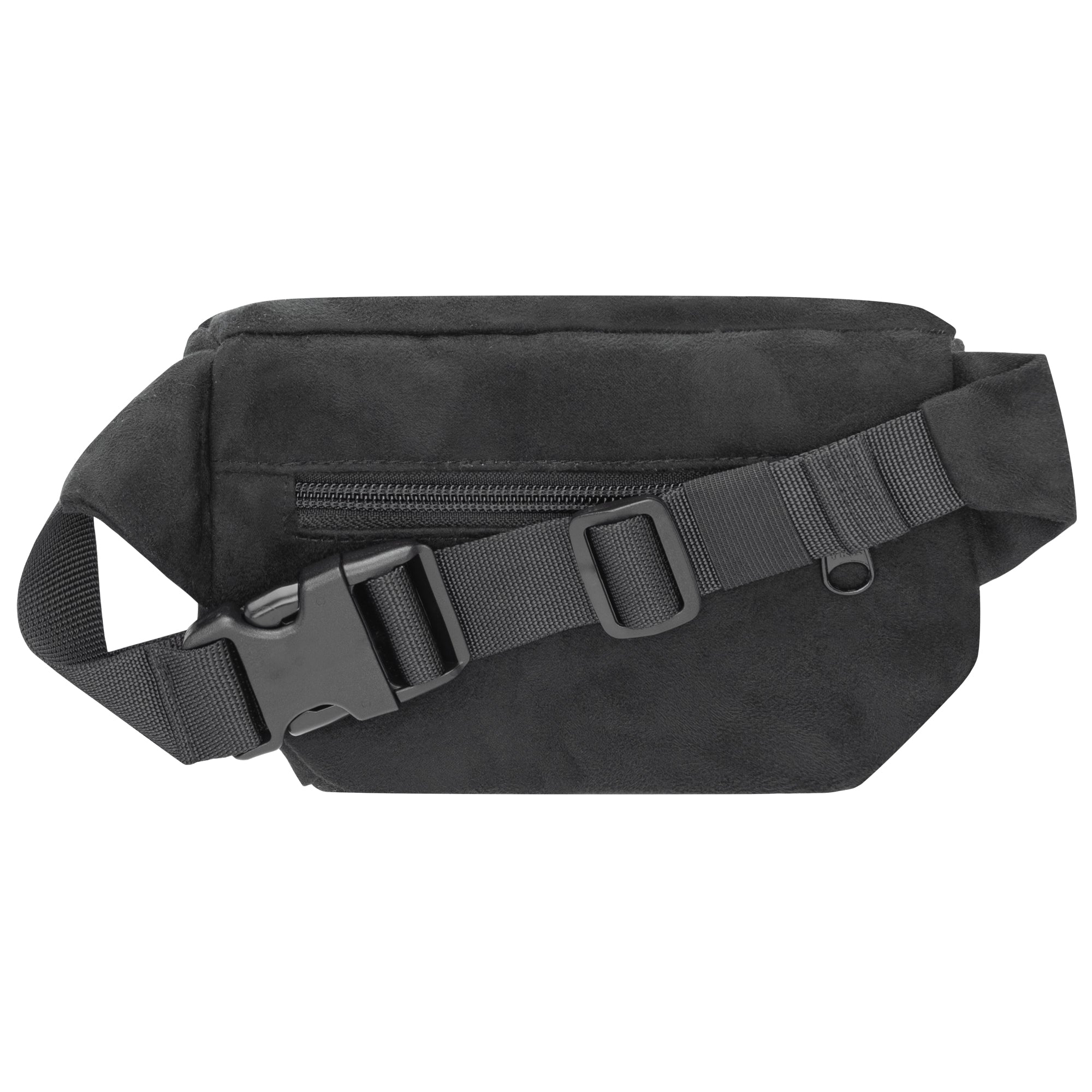 Bauchtasche eckig klein Schwarz Kunstwildleder (1) #farbe_schwarz