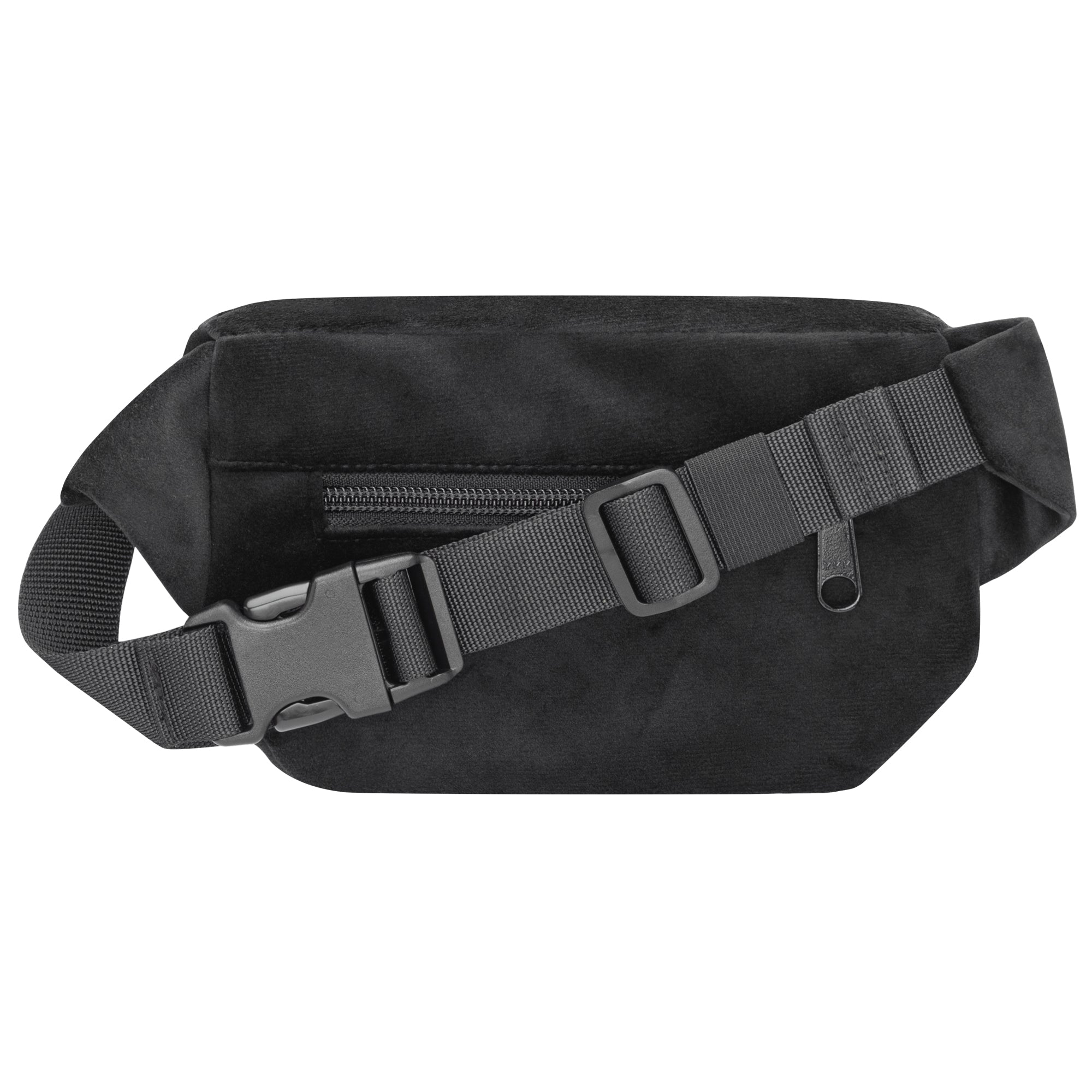 Bauchtasche Eckig klein, Samt (1) #farbe_schwarz