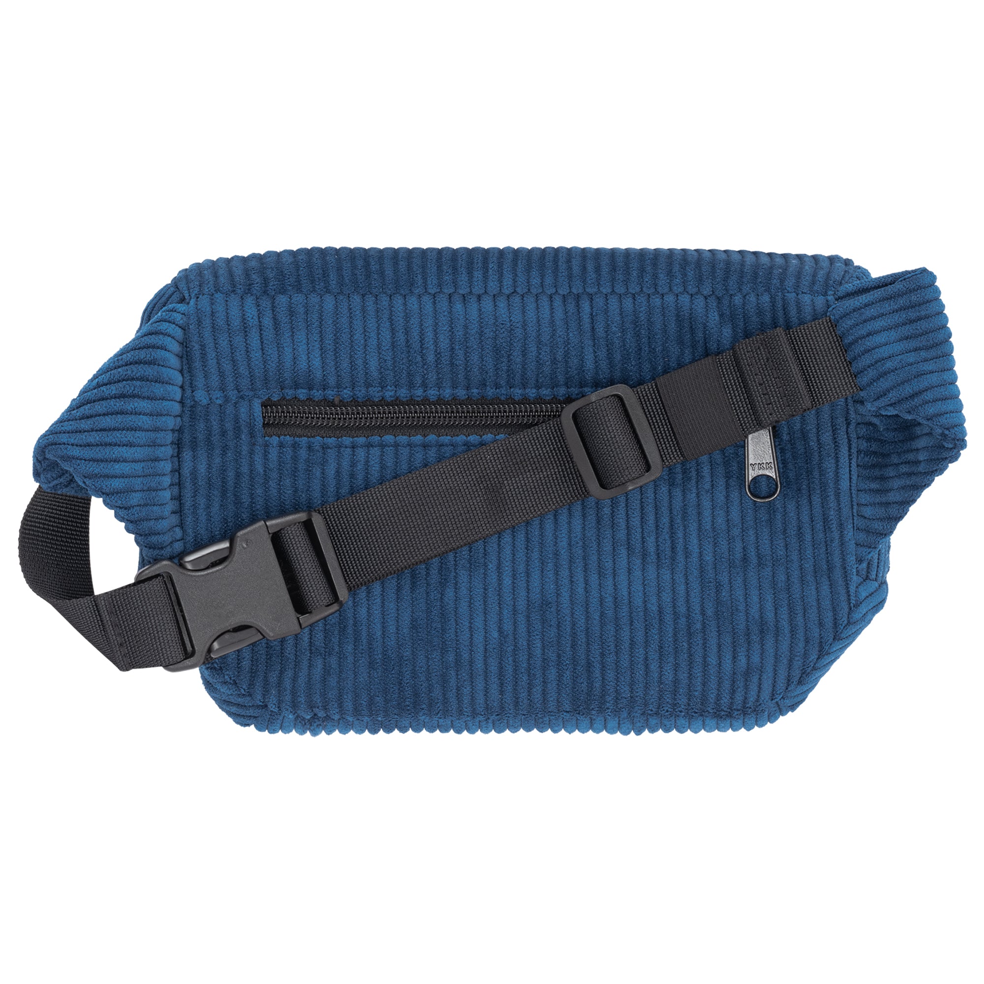 Bauchtasche eckig, Cord Blau Rückansicht (1) #farbe_blau