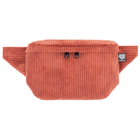 Bauchtasche eckig, Cord Blutorange Vorderansicht (0) #farbe_blutorange