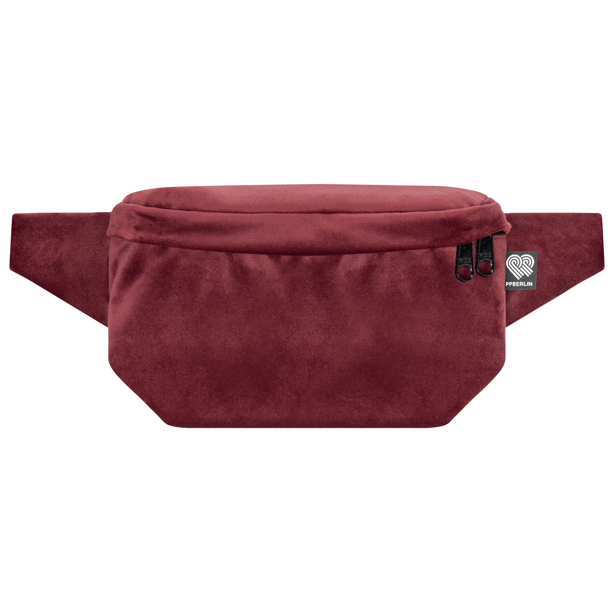 Bauchtasche Eckig klein, Samt (0) #farbe_wildberry