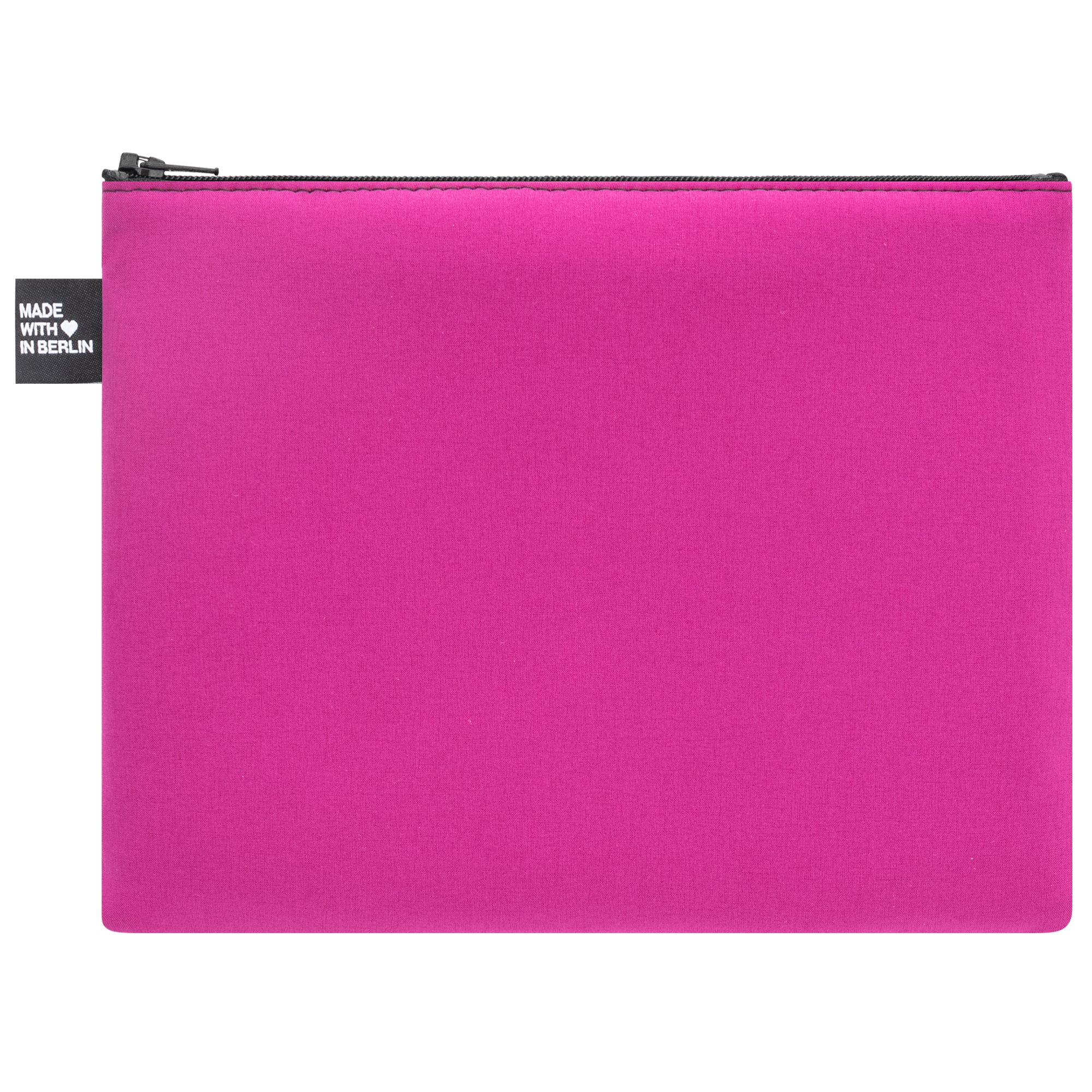 Etui Groß in fuchsiafarbenem Softshell Rückseite #farbe_fuchsia