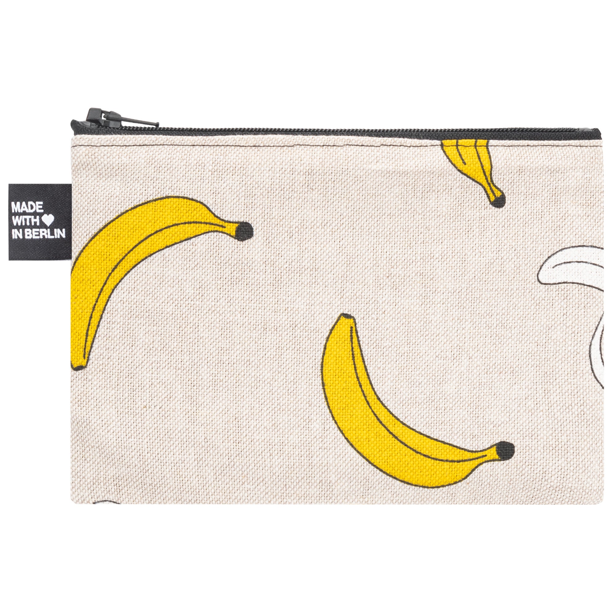 Etui medium, Canvas Stoff Bananen Motiv Rückseite (1) #motiv_banane