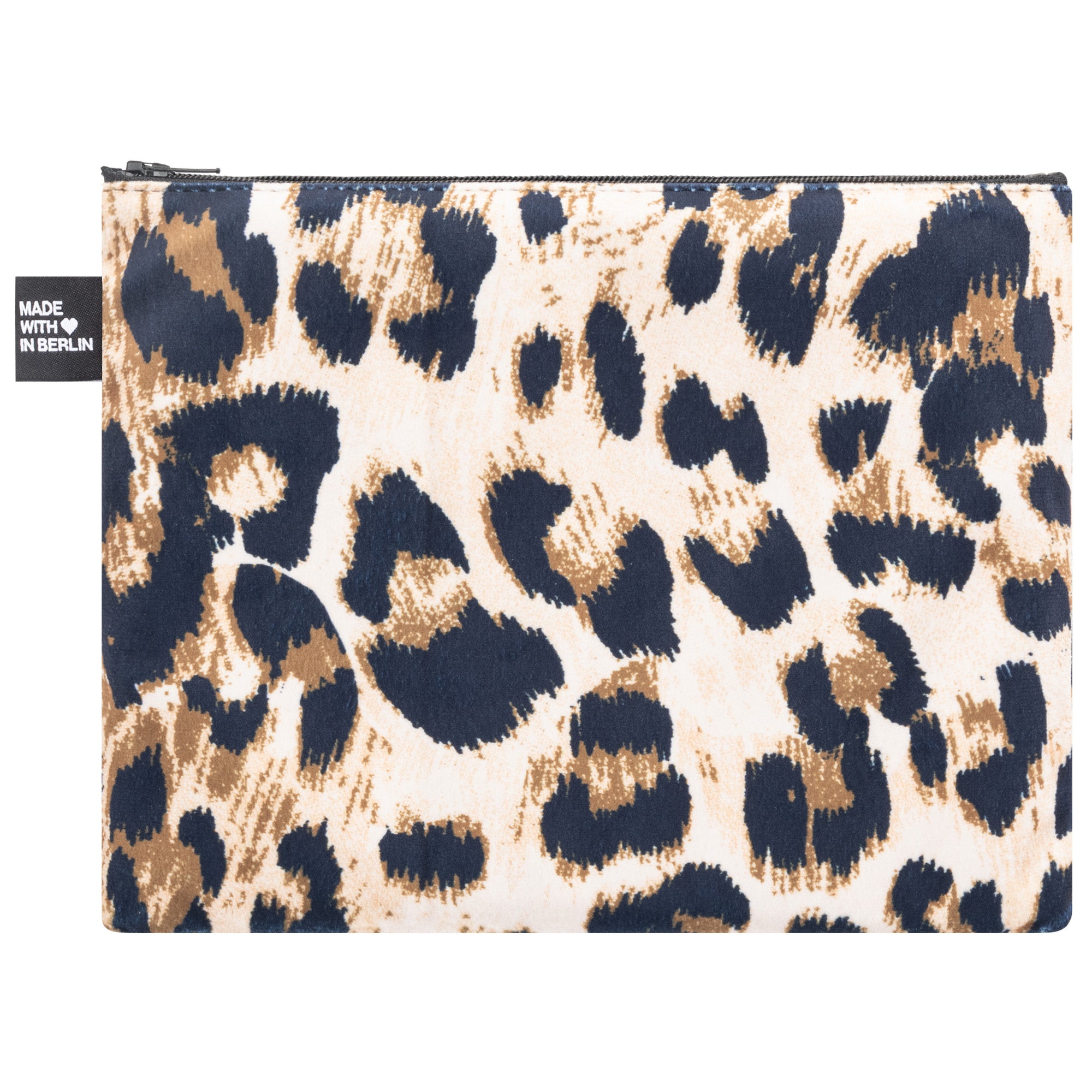 Etui Groß mit Leo-Muster Samt Rückseite #farbe_leo