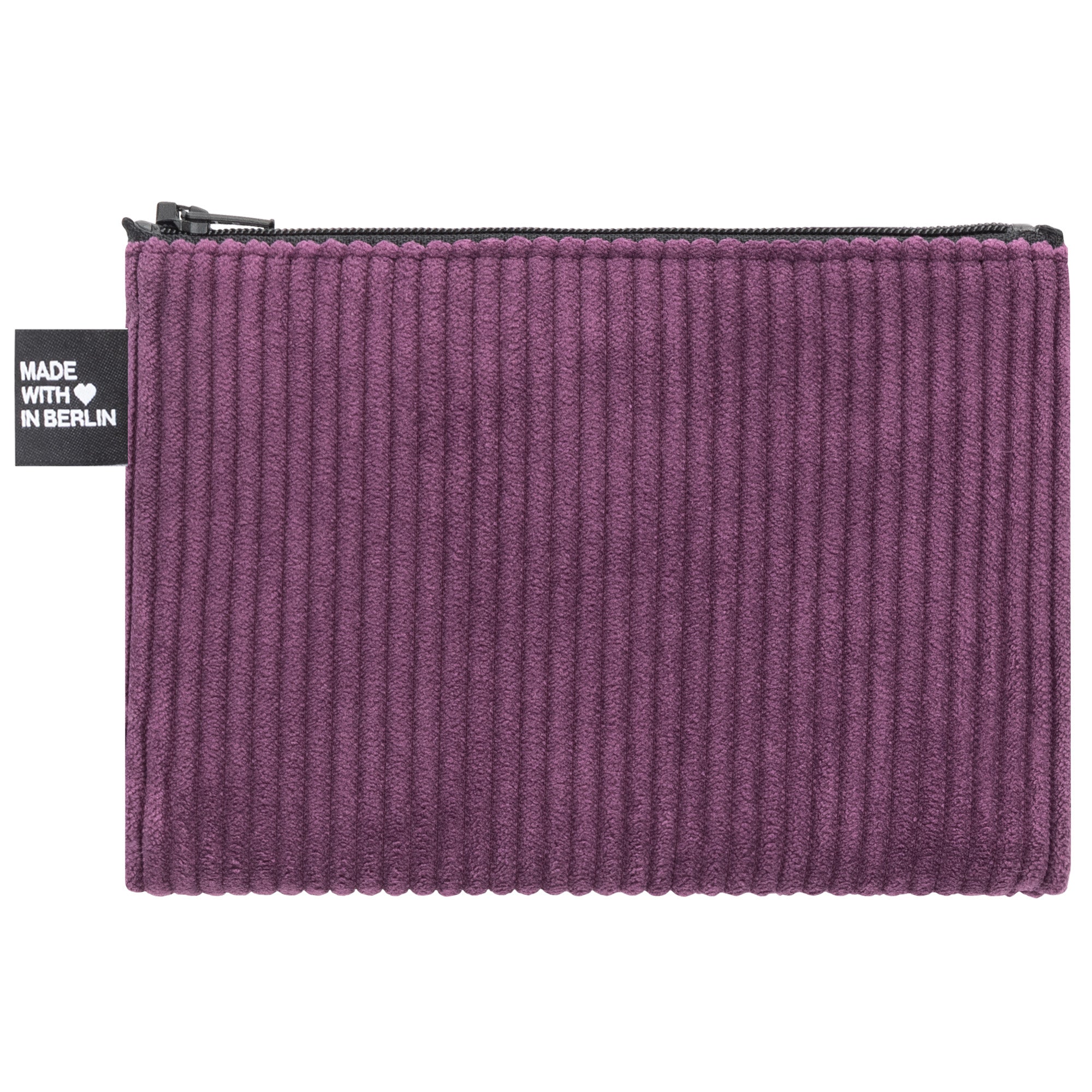 Etui medium, Cord Aubergine Rückseite (1) #farbe_aubergine
