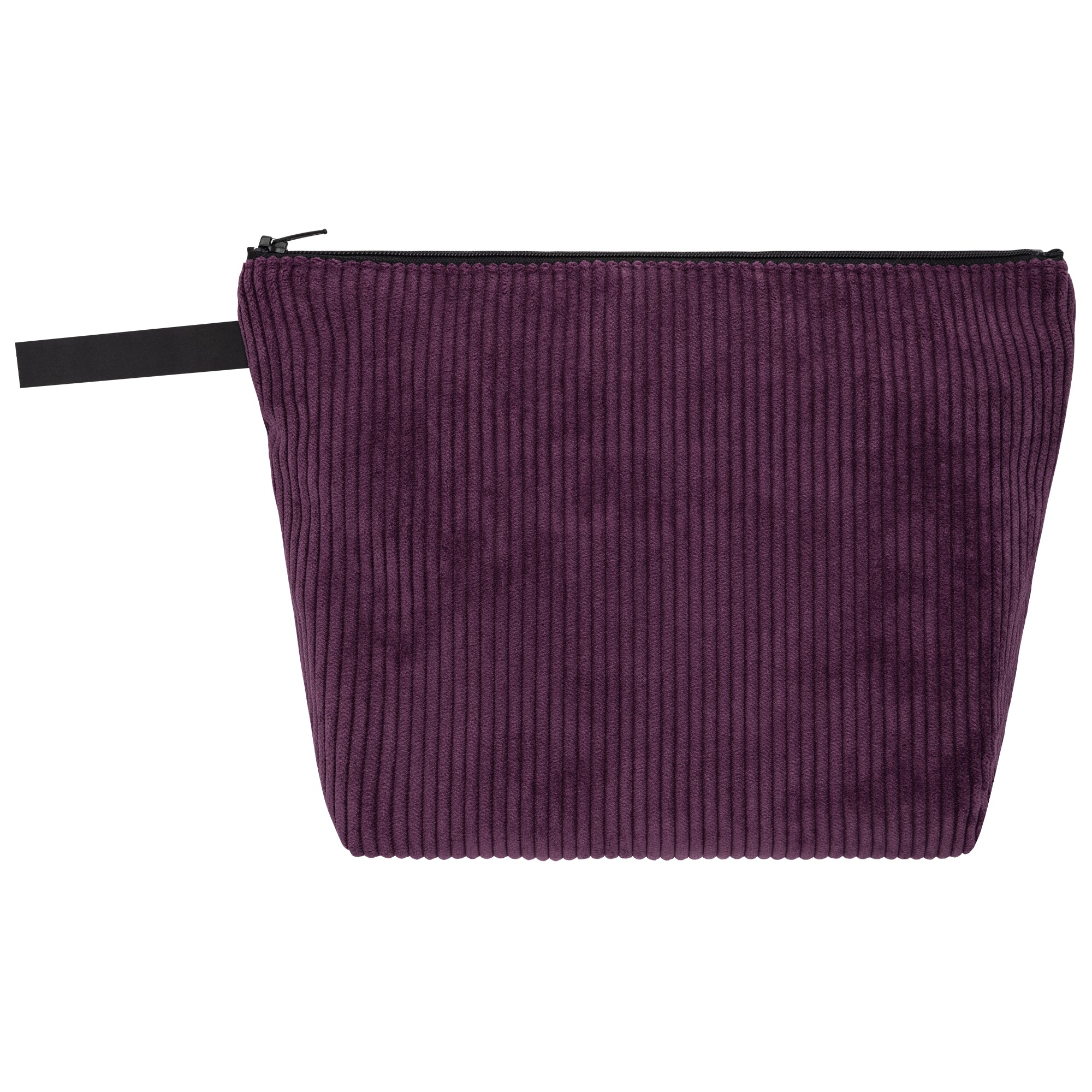 Kulturbeutel Medium aus auberginefarbenem Cord (1) #farbe_aubergine